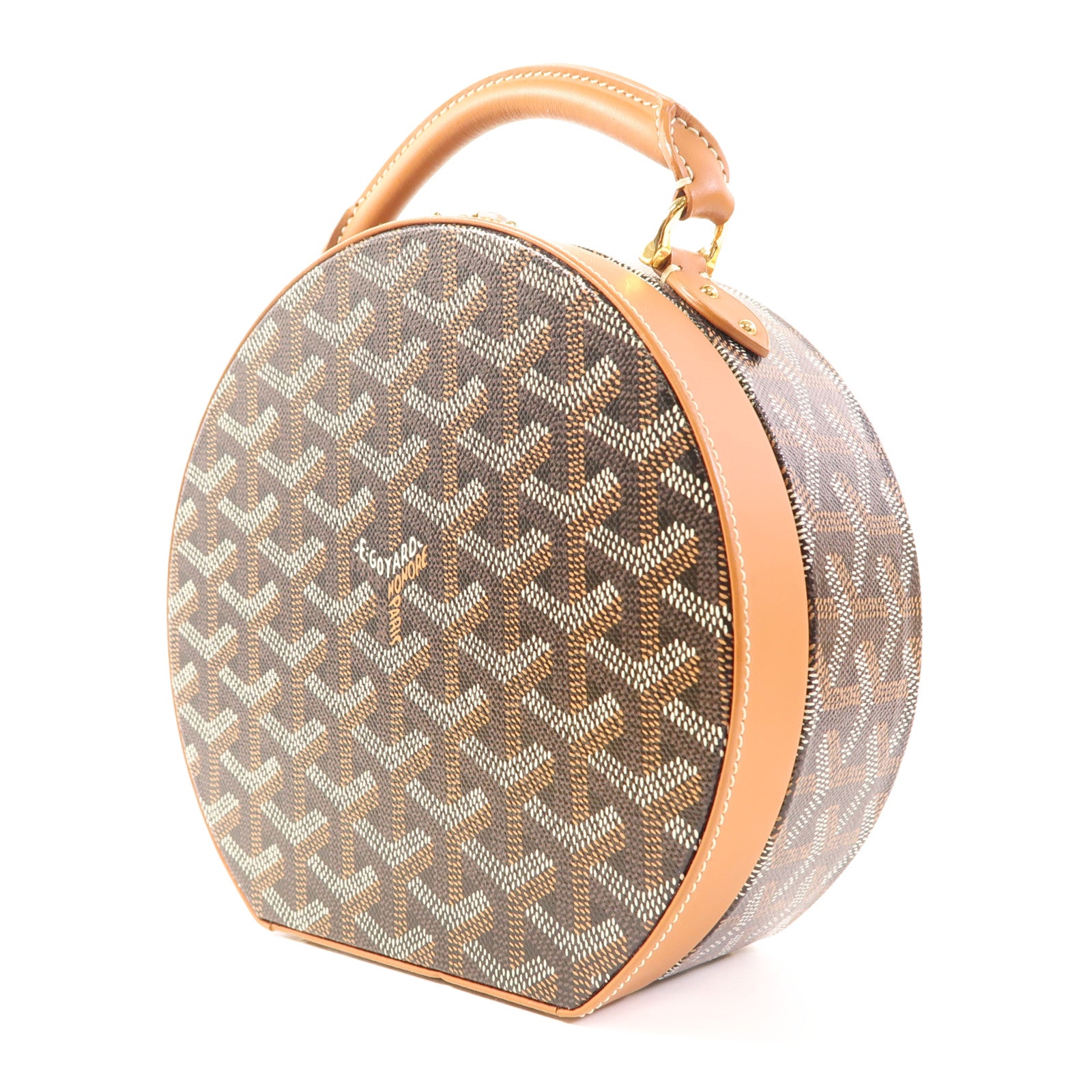 GOYARD 塗層帆布Sac Boite Chapeau Hatbox金扣手挽肩背兩用袋
