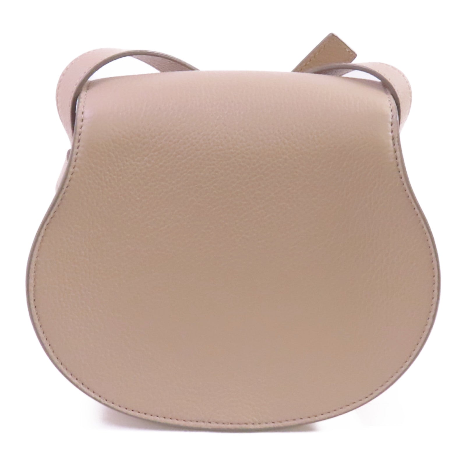 Chloe 牛皮皮革Small Marcie Saddle金扣肩背袋