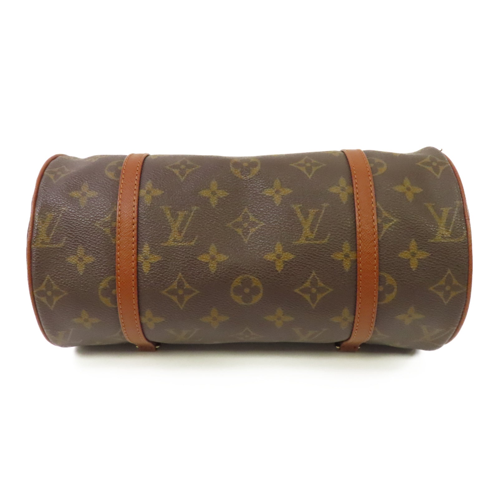 LOUIS VUITTON 【激減優惠】Monogram Papillon PM金扣肩背袋棕色