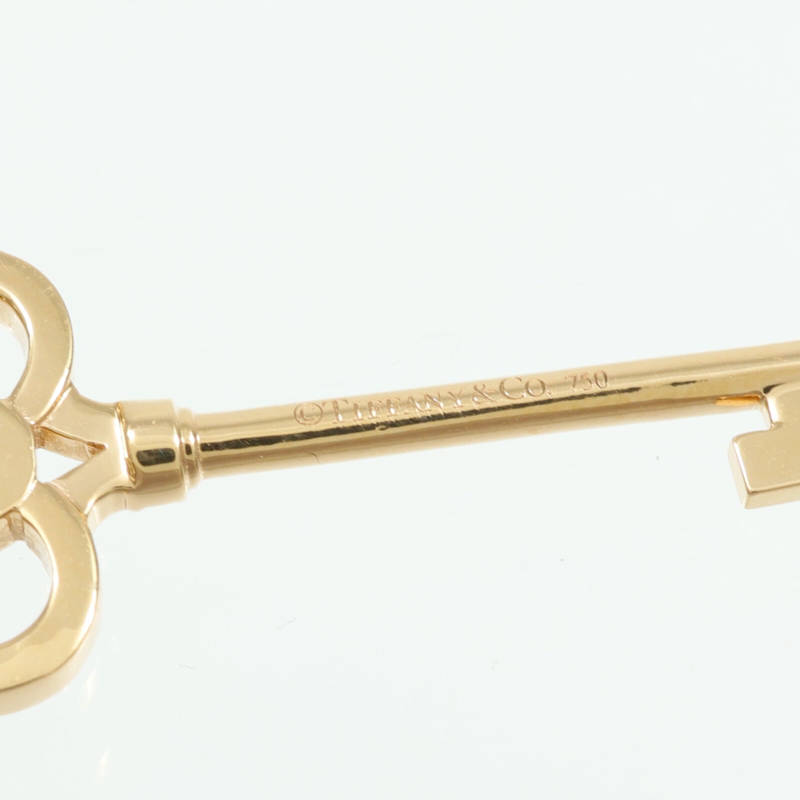 TIFFANY＆CO 18K玫瑰金Mini Crown Key項鍊