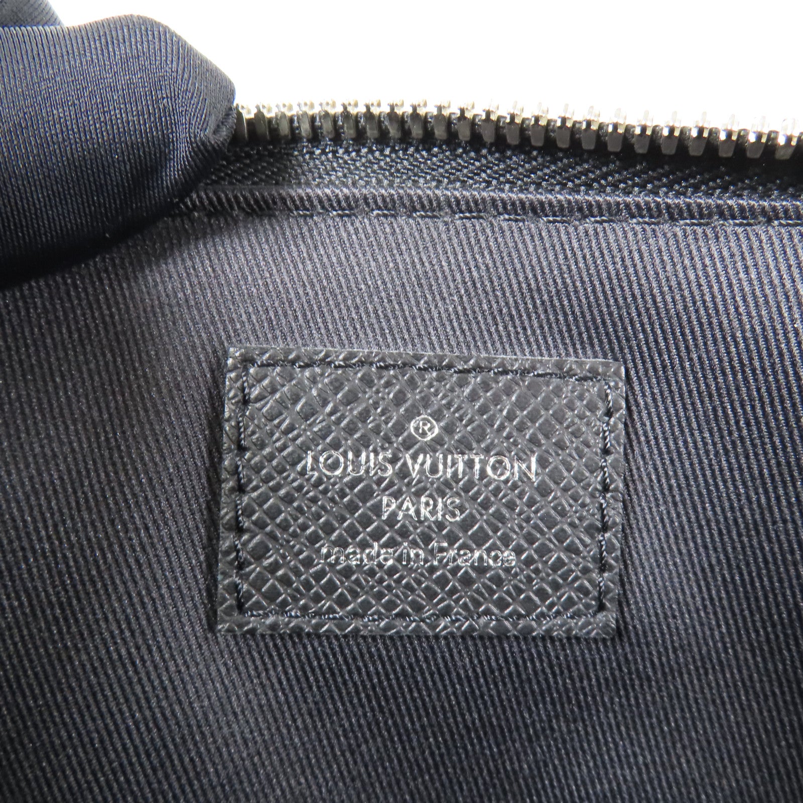 LOUIS VUITTON Tiga皮革Briefcase銀扣手挽肩背兩用袋