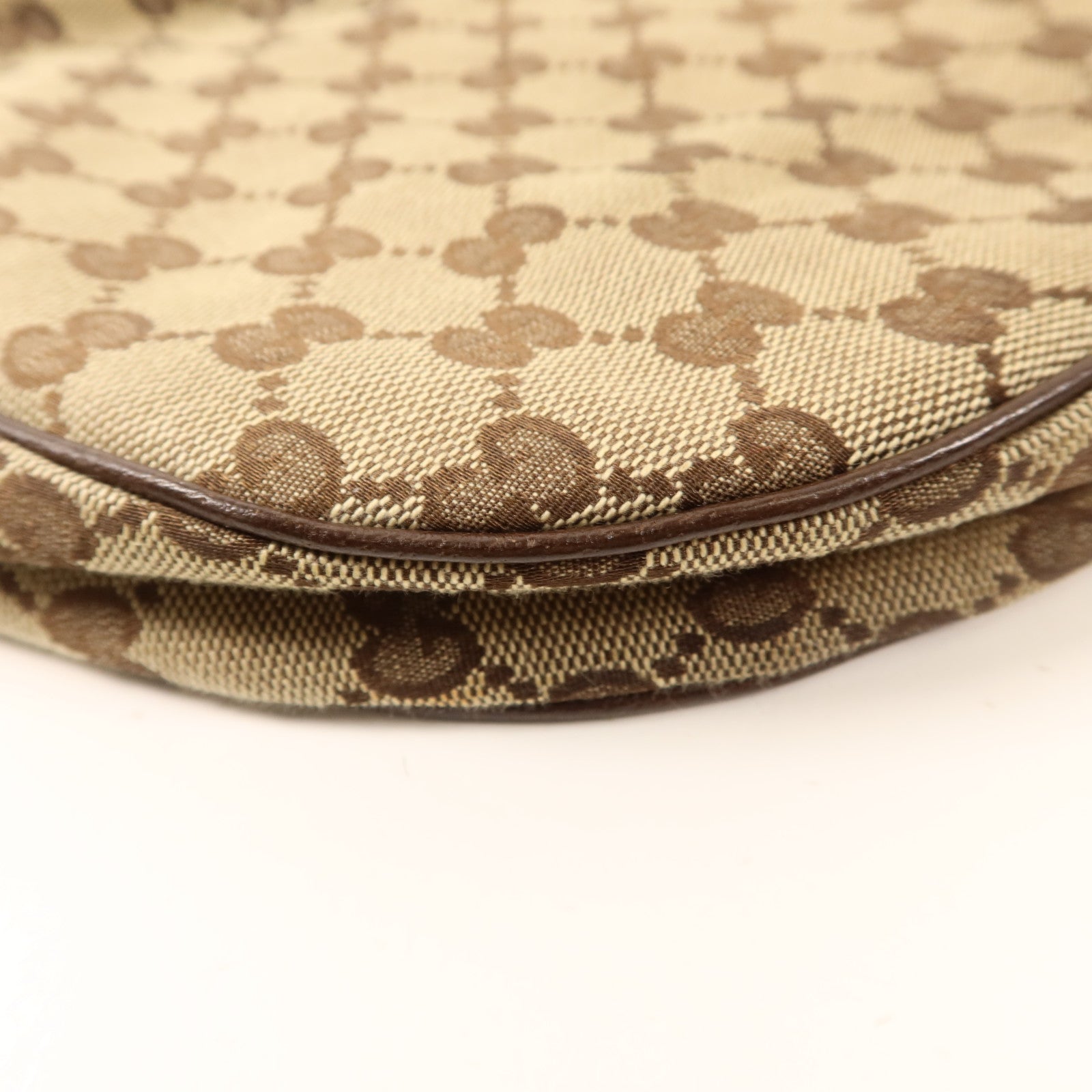 GUCCI 帆布Shoulder Bag銀扣肩背袋