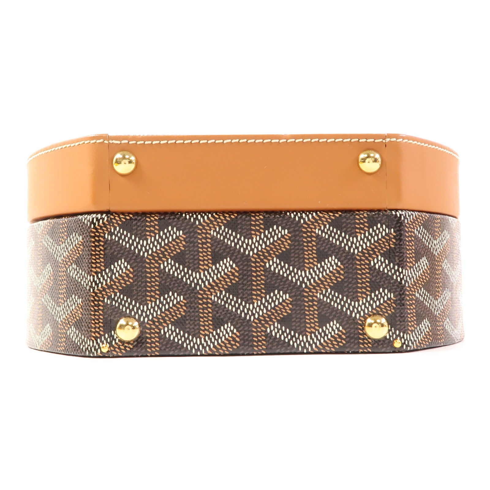 GOYARD 塗層帆布Sac Boite Chapeau Hatbox金扣手挽肩背兩用袋