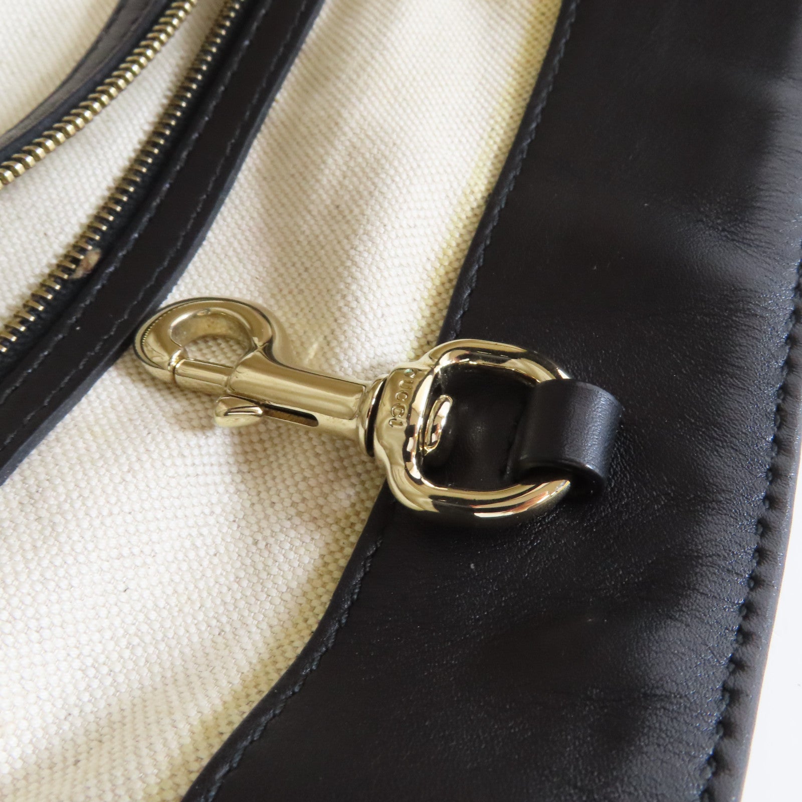 GUCCI 【激減優惠】漆皮皮革Tote Bag金扣手挽袋黑色