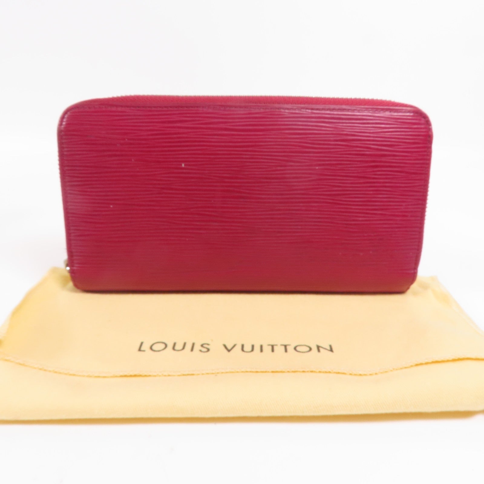 LOUIS VUITTON Epi Zippy銀扣長錢包