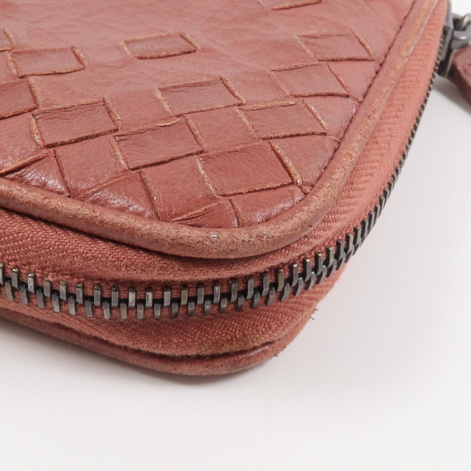 BOTTEGA VENETA 【激減優惠】織紋皮革Zipper Long Wallet長錢包