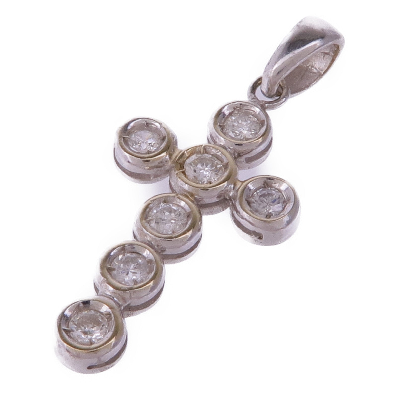 JEWELRY 18K白金Diamond Pendant Top鑽石吊墜