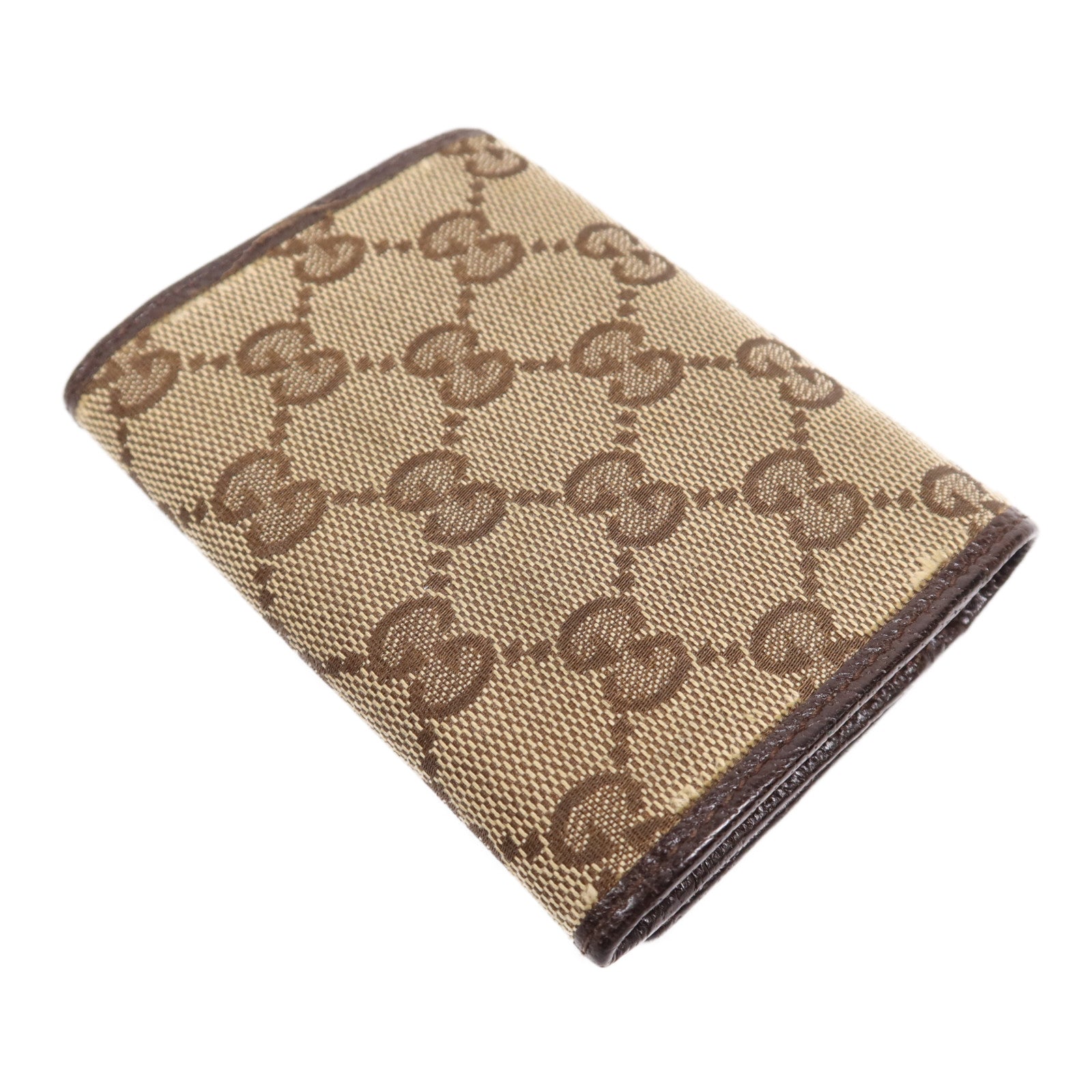 GUCCI 帆布Card Case銀扣卡片套