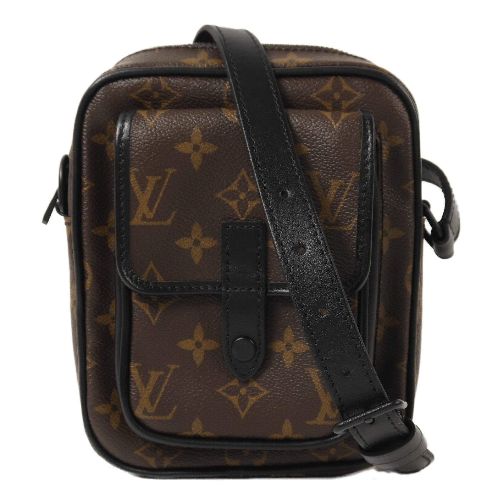 LOUIS VUITTON Monogram Macassar Christopher Wearable Wallet肩背袋