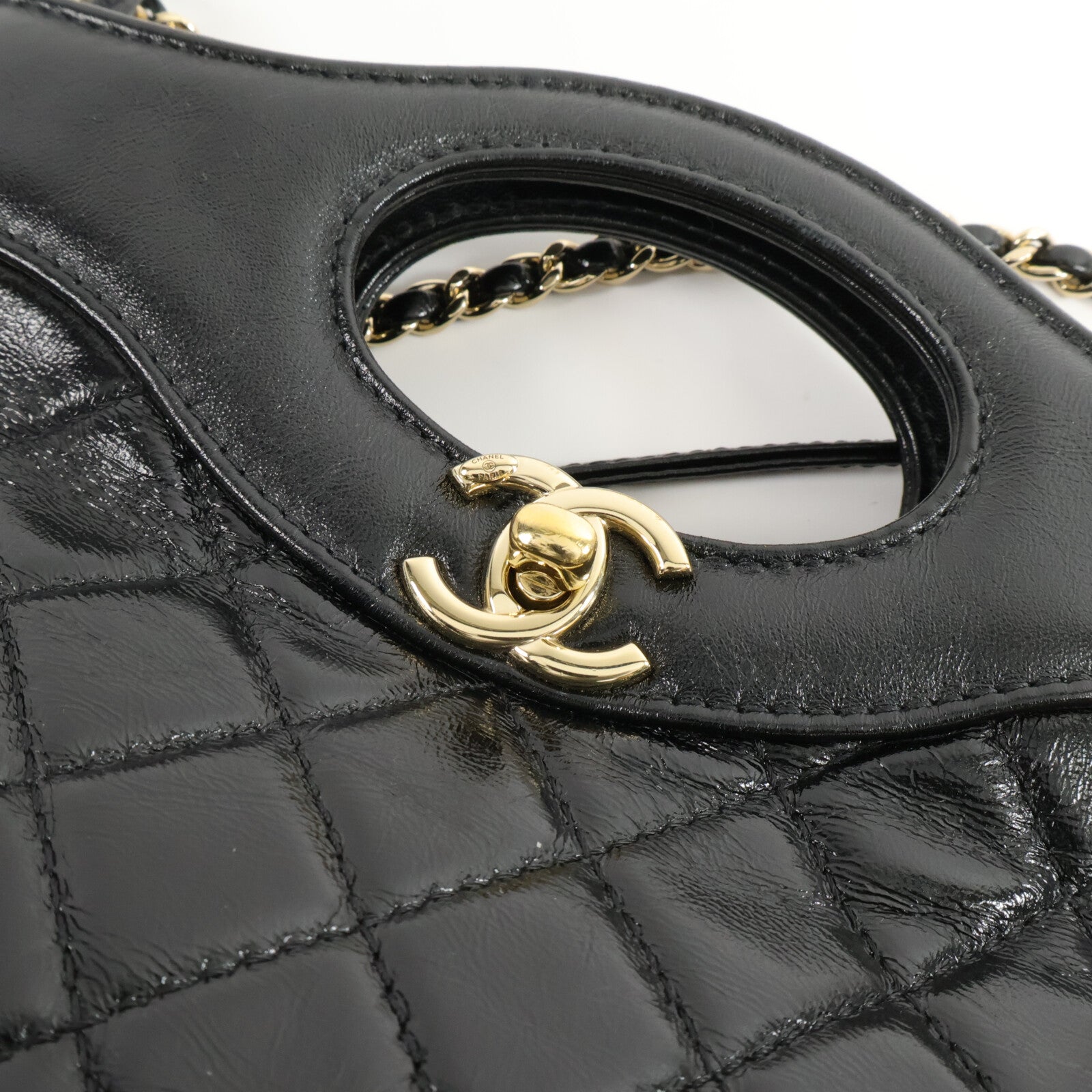 CHANEL 牛皮皮革Chanel Mini 31鏈帶手挽肩背兩用袋