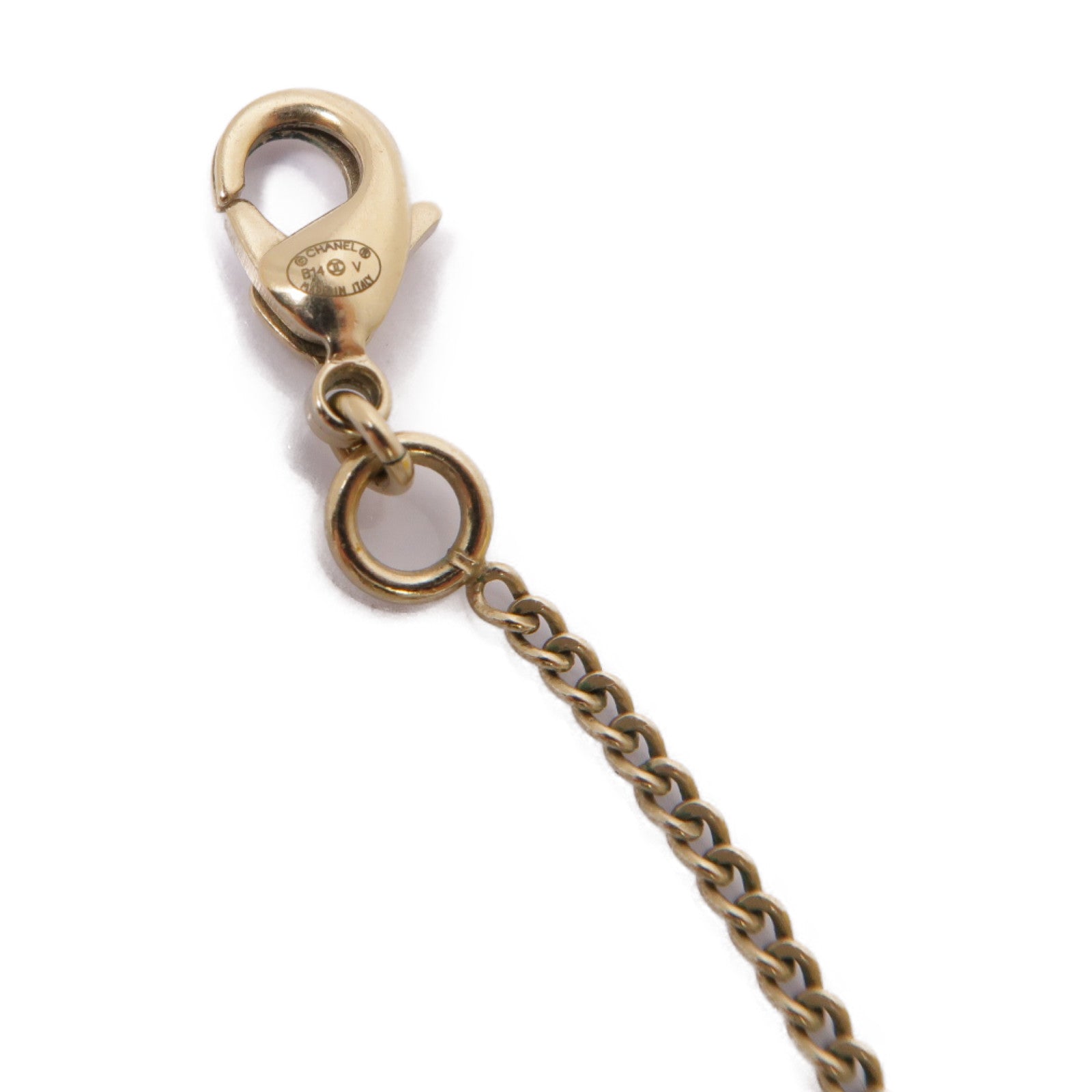 CHANEL PVC/金屬Necklace項鍊黑色/白色/金色