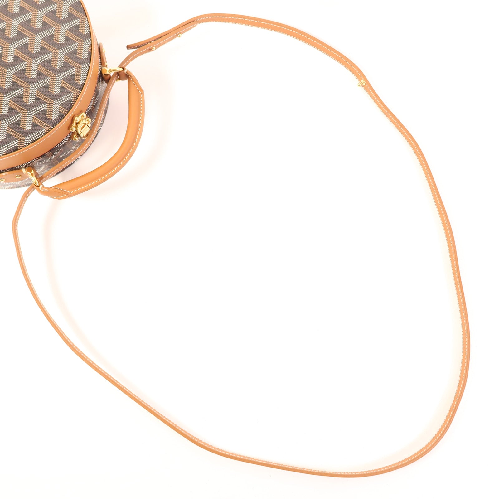 GOYARD 塗層帆布Sac Boite Chapeau Hatbox金扣手挽肩背兩用袋