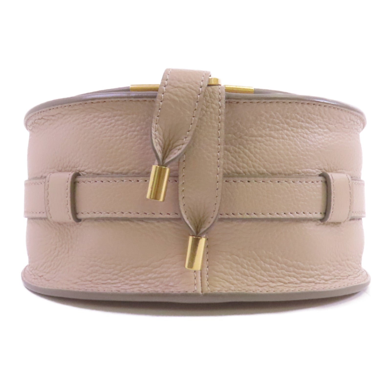 Chloe 牛皮皮革Small Marcie Saddle金扣肩背袋