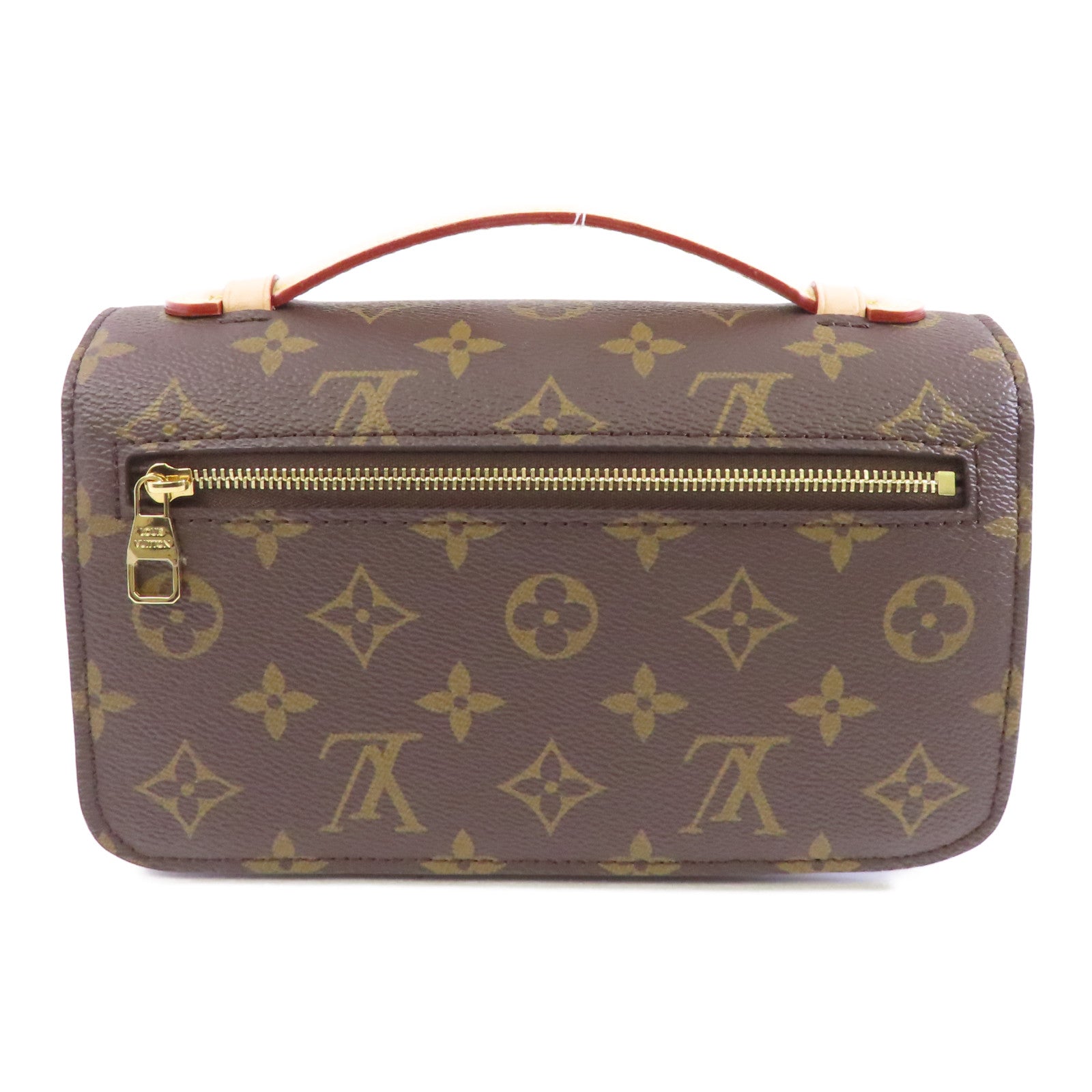 LOUIS VUITTON Monogram Pochette Metis金扣手挽肩背兩用袋棕色