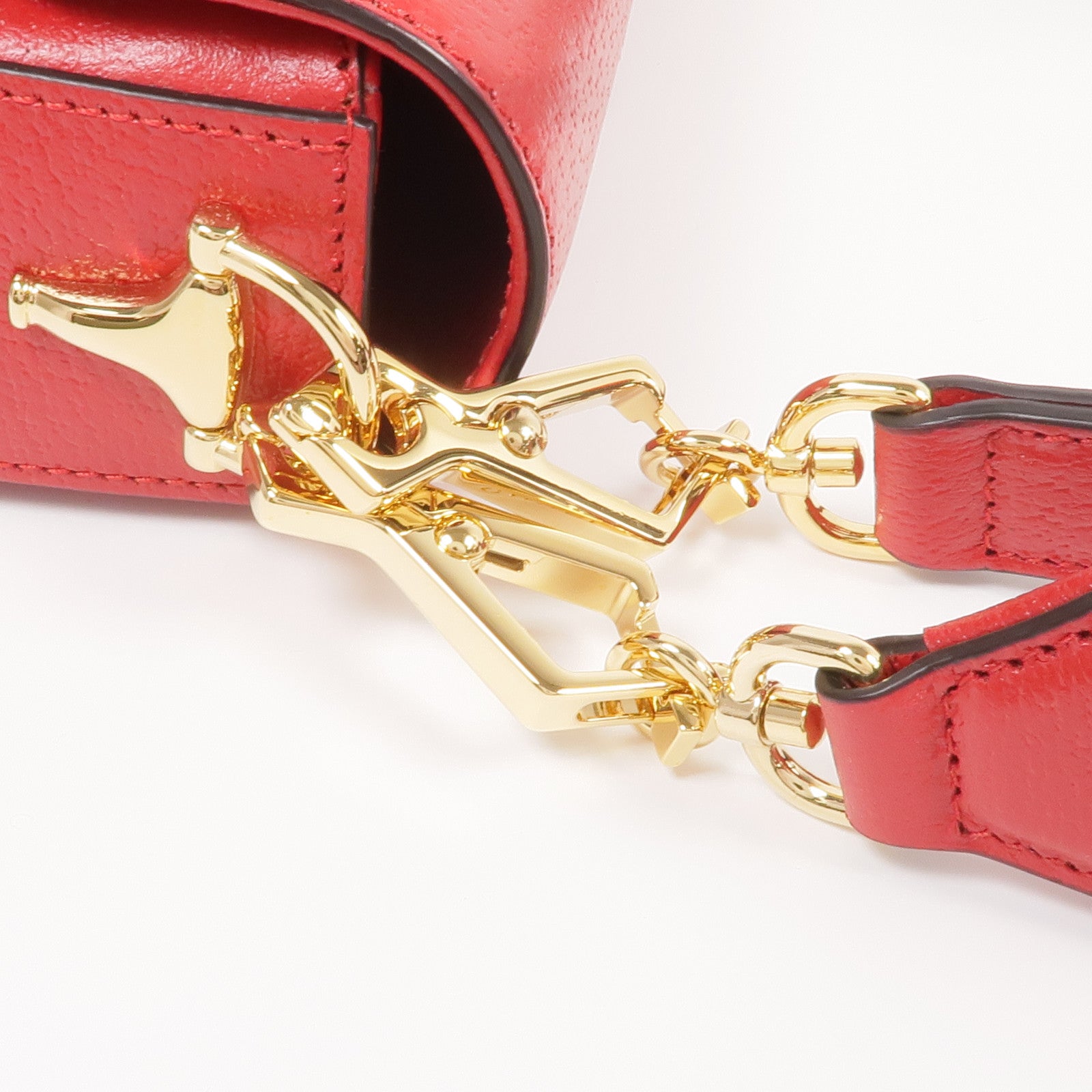 GUCCI 牛皮皮革Gucci x Adidas Horsebit 1955金扣肩背袋