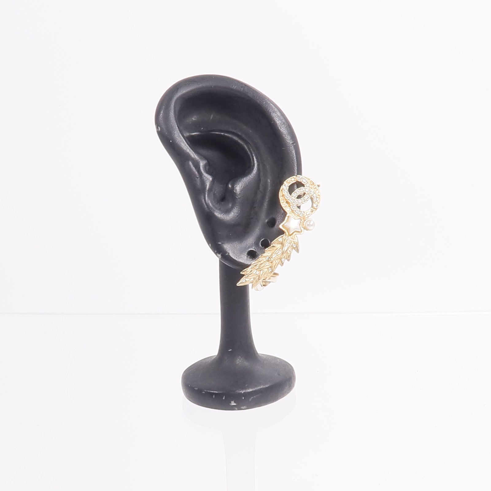 CHANEL 金屬Shooting Star CC Logo Ear Cuffs耳環