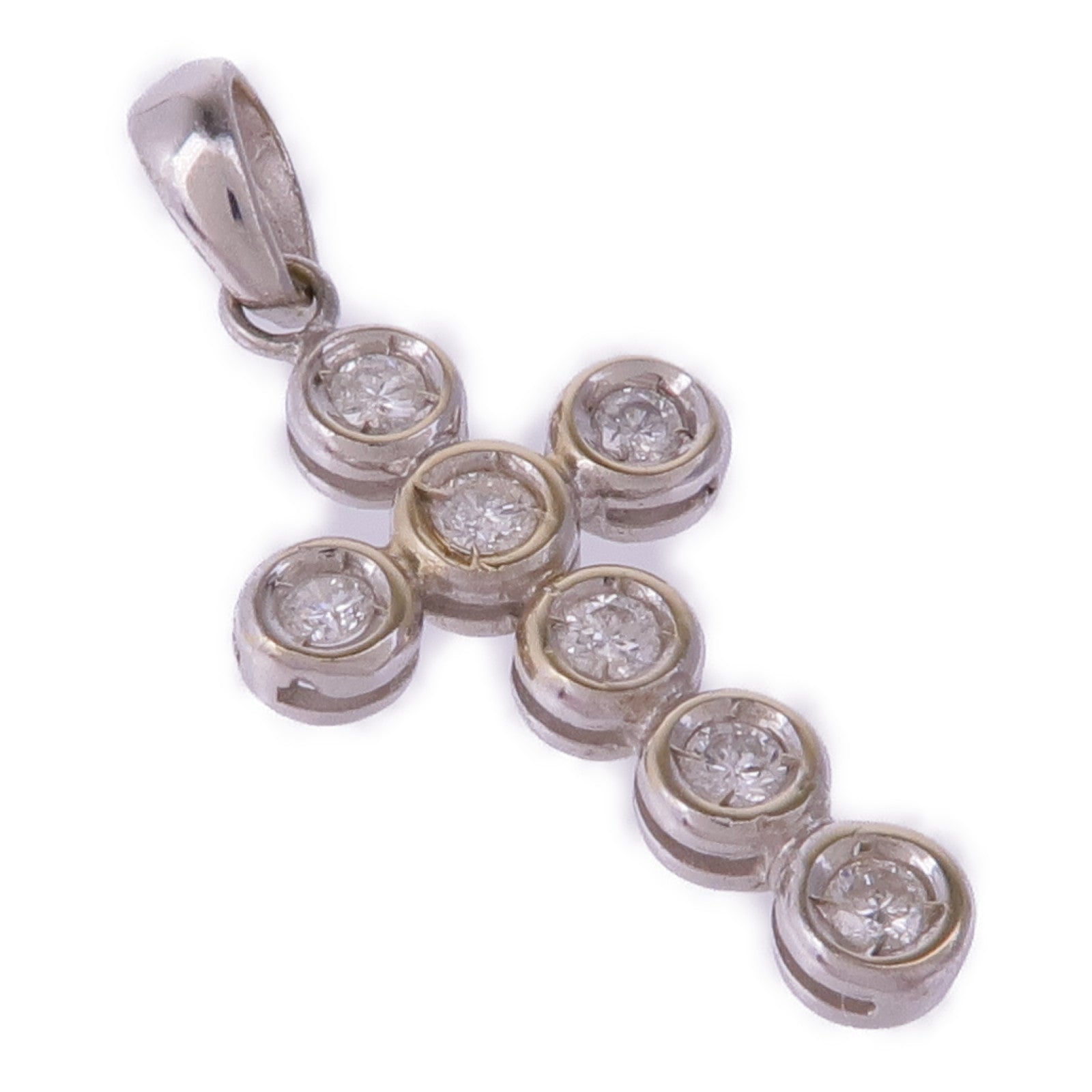 JEWELRY 18K白金Diamond Pendant Top鑽石吊墜