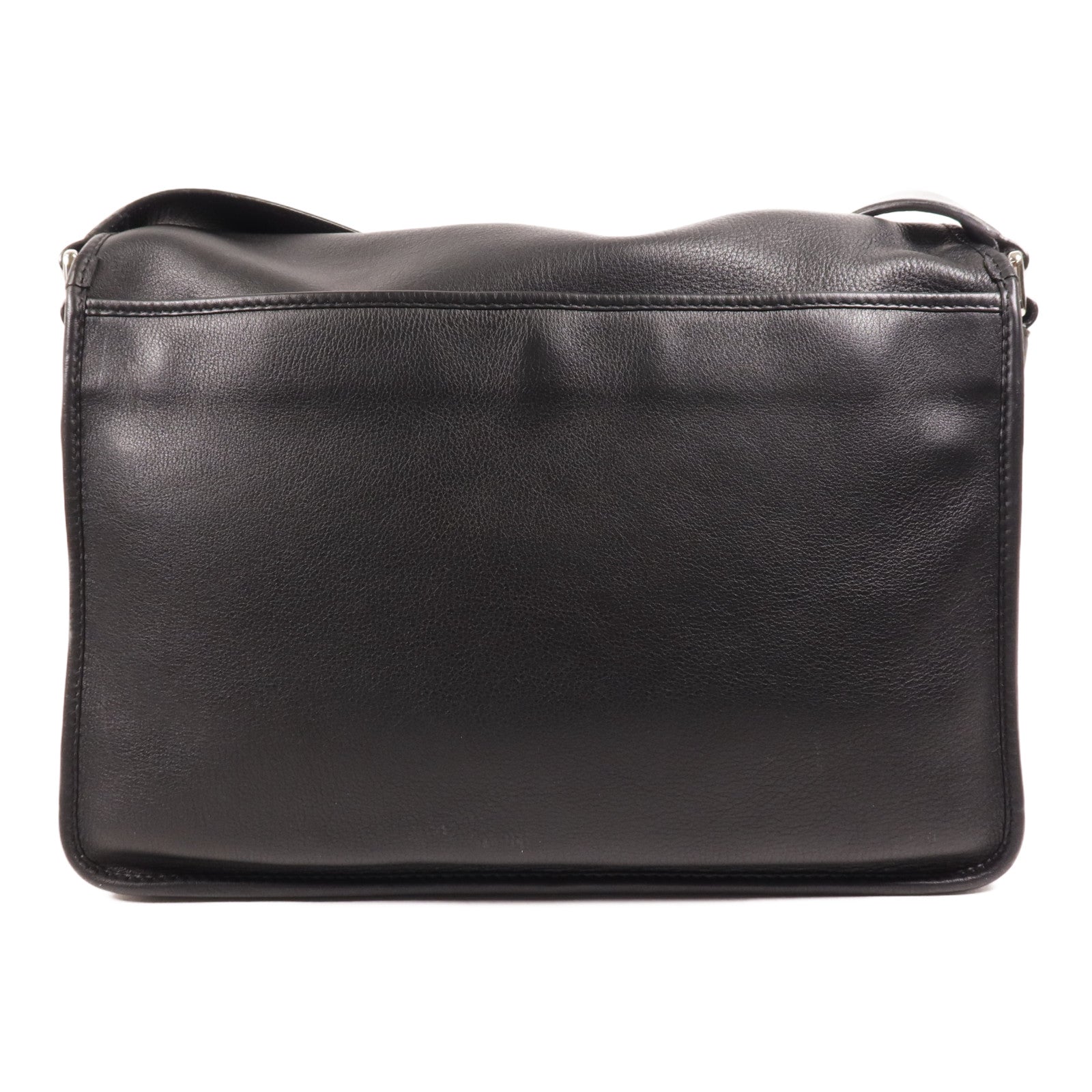 LOEWE 牛皮皮革Shoulder Bag銀扣肩背袋