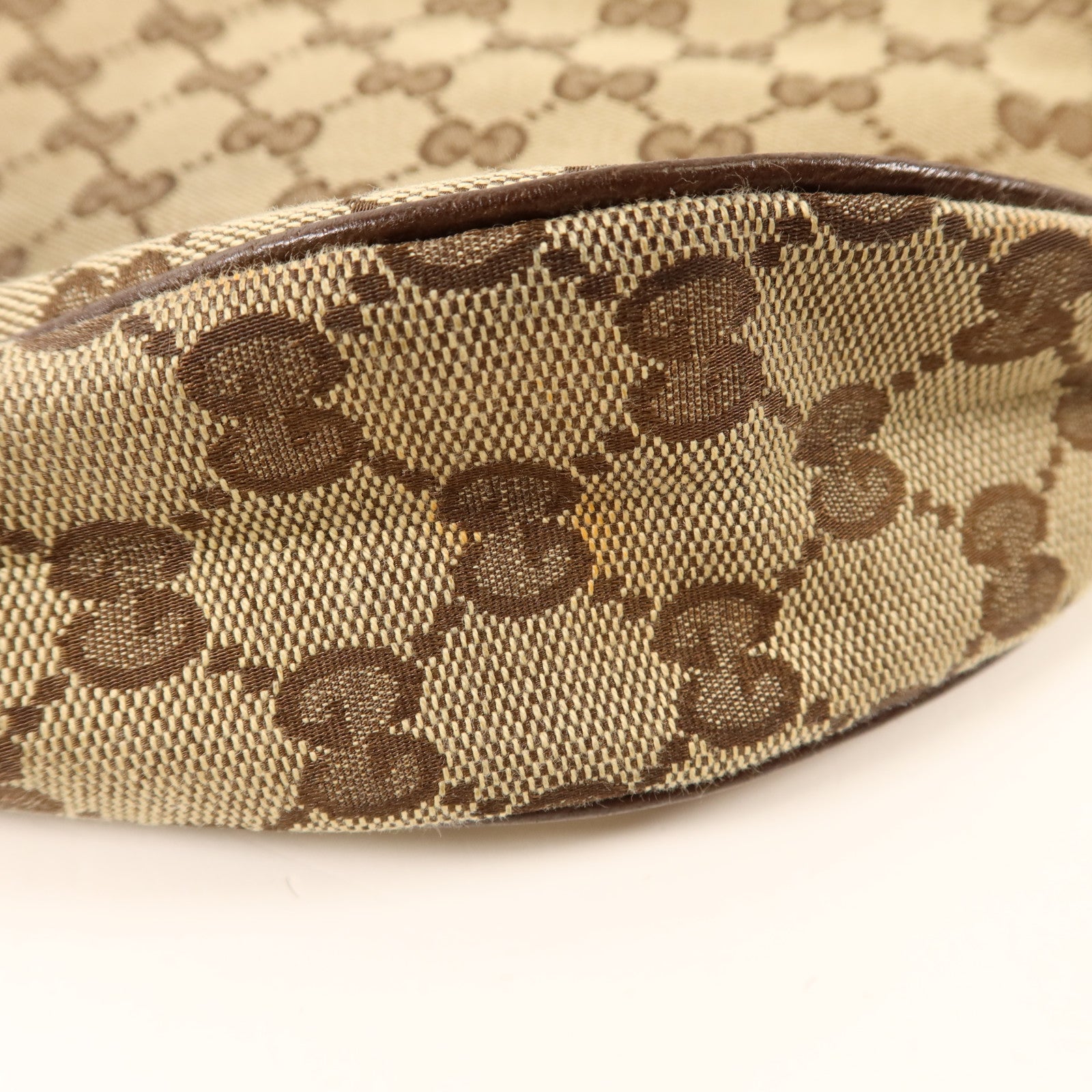 GUCCI 帆布Shoulder Bag銀扣肩背袋
