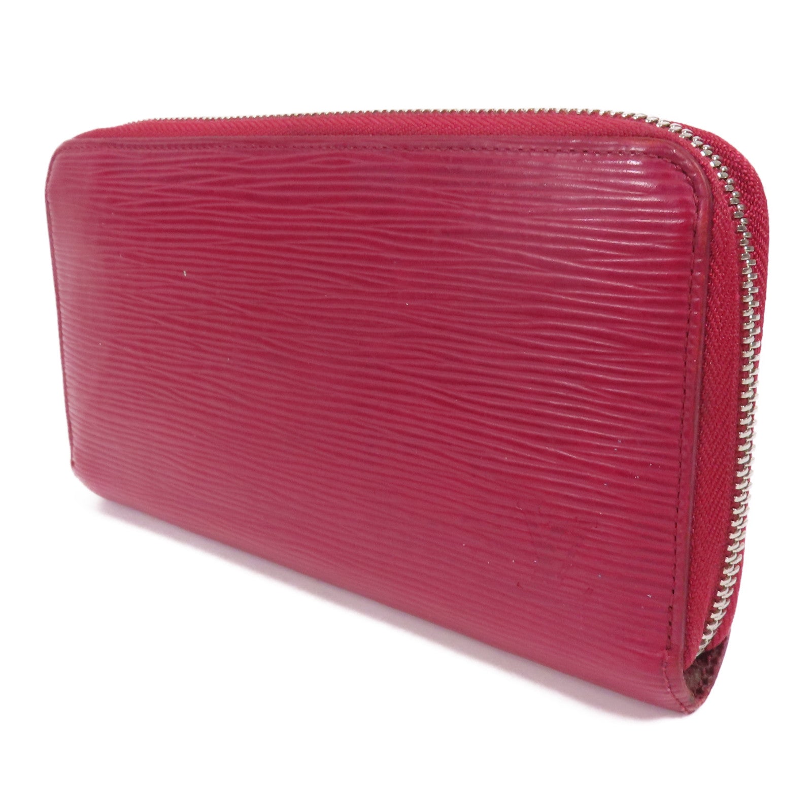 LOUIS VUITTON Epi Zippy銀扣長錢包