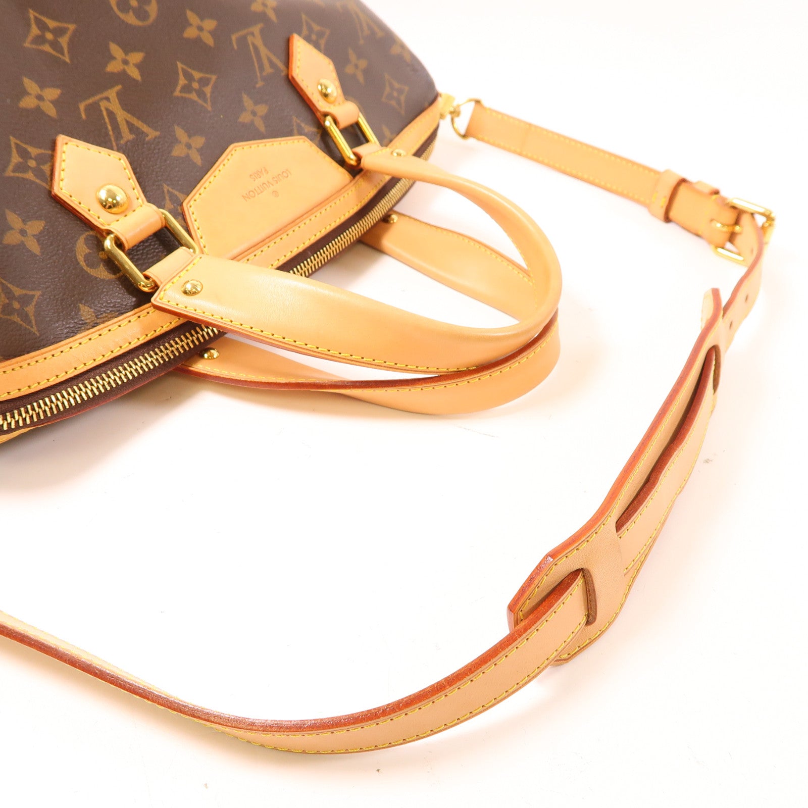 LOUIS VUITTON Monogram Retiro金扣手挽肩背兩用袋啡色