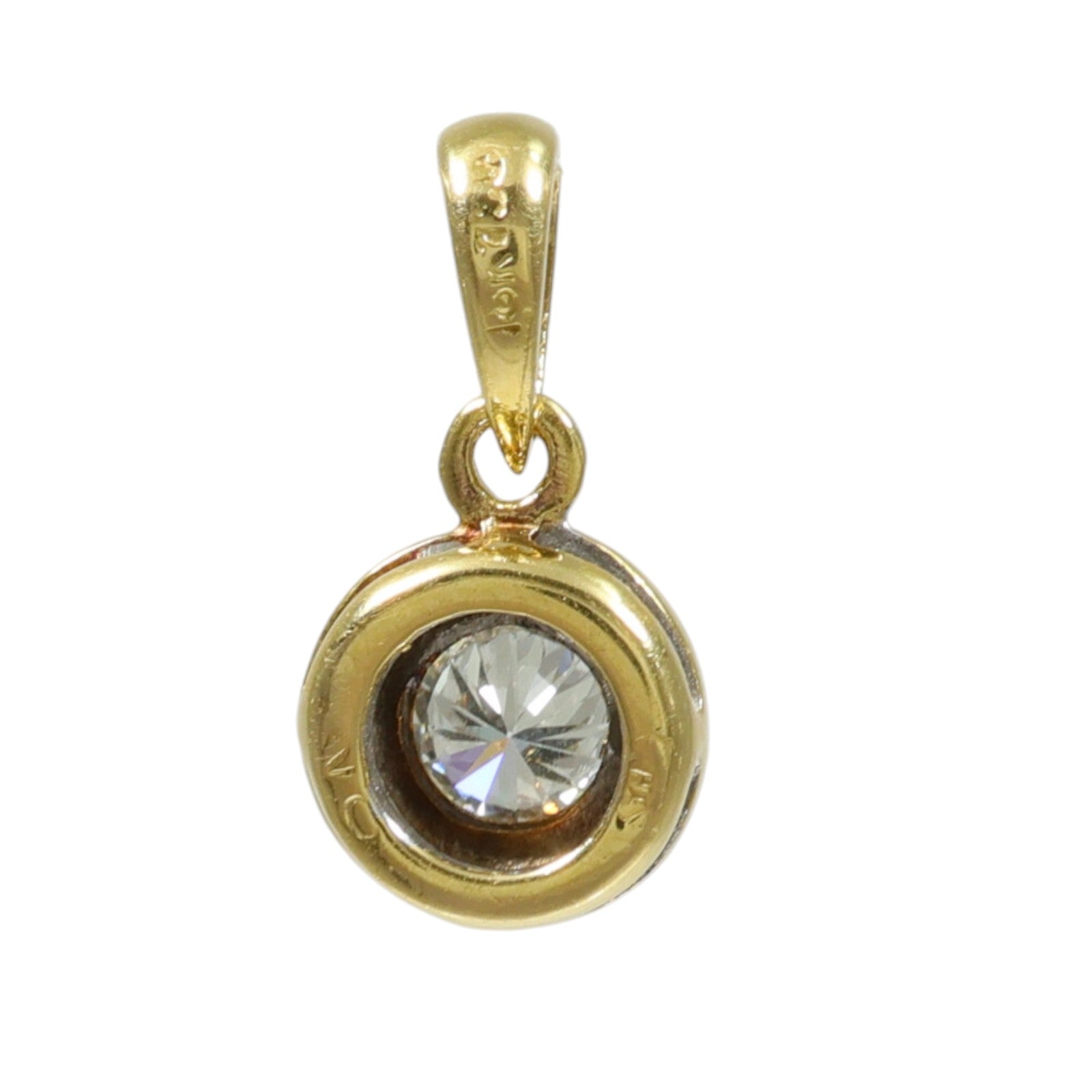 JEWELRY 18K黃金/白金Diamond Pendant鑽石吊墜
