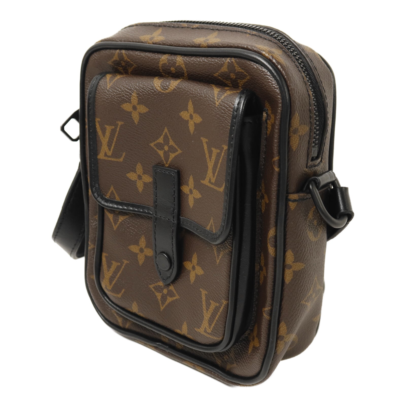 LOUIS VUITTON Monogram Macassar Christopher Wearable Wallet肩背袋