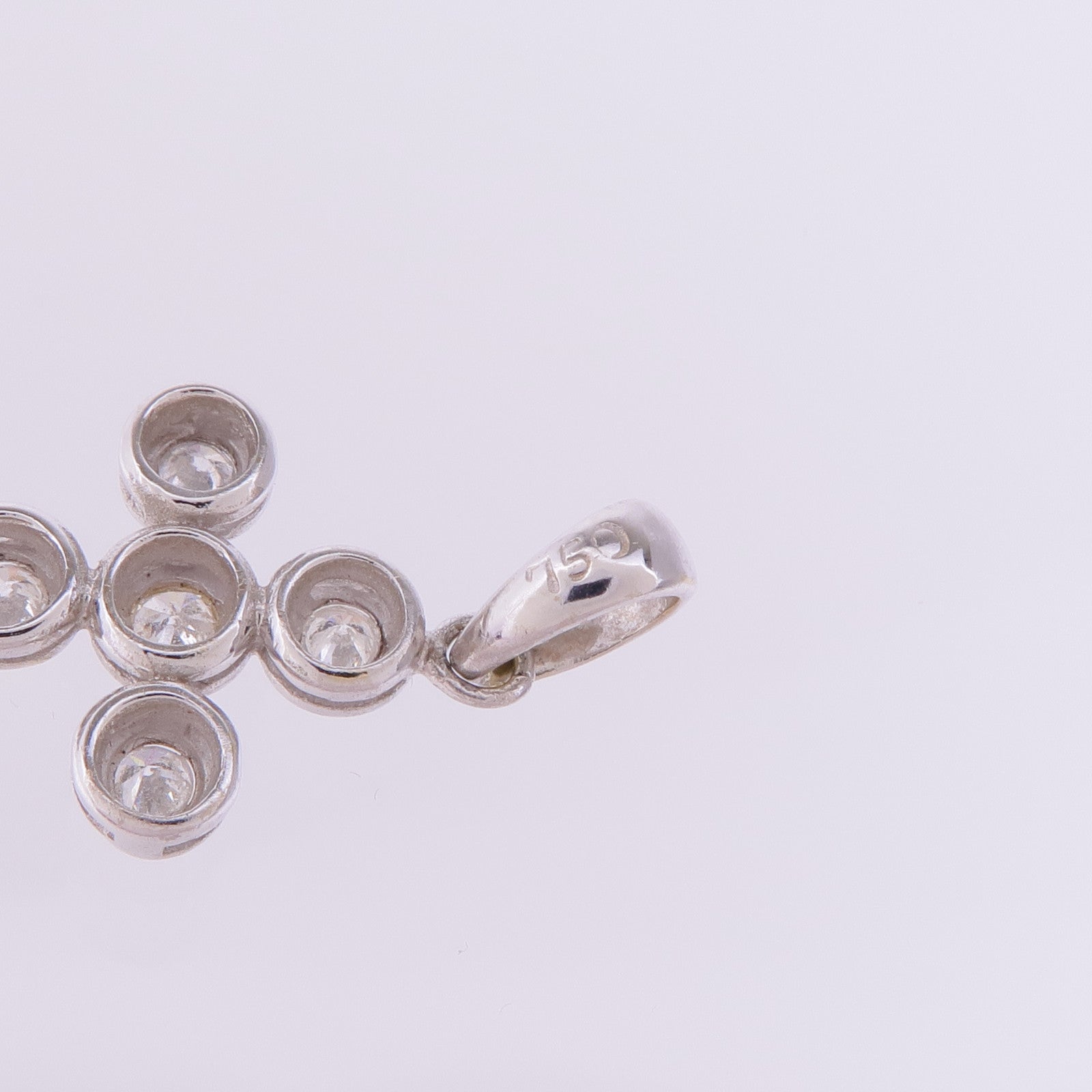 JEWELRY 18K白金Diamond Pendant Top鑽石吊墜