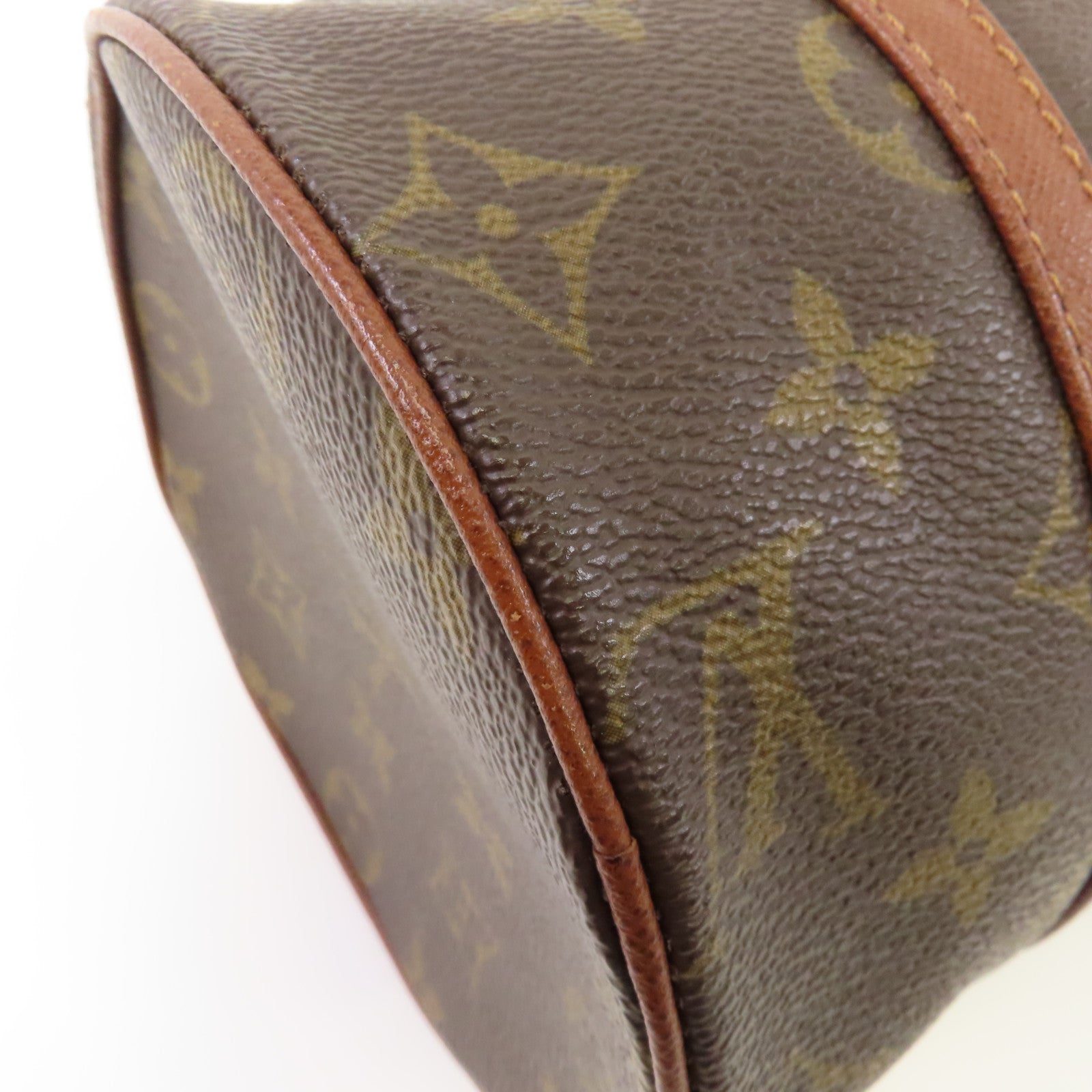 LOUIS VUITTON 【激減優惠】Monogram Papillon PM金扣肩背袋棕色