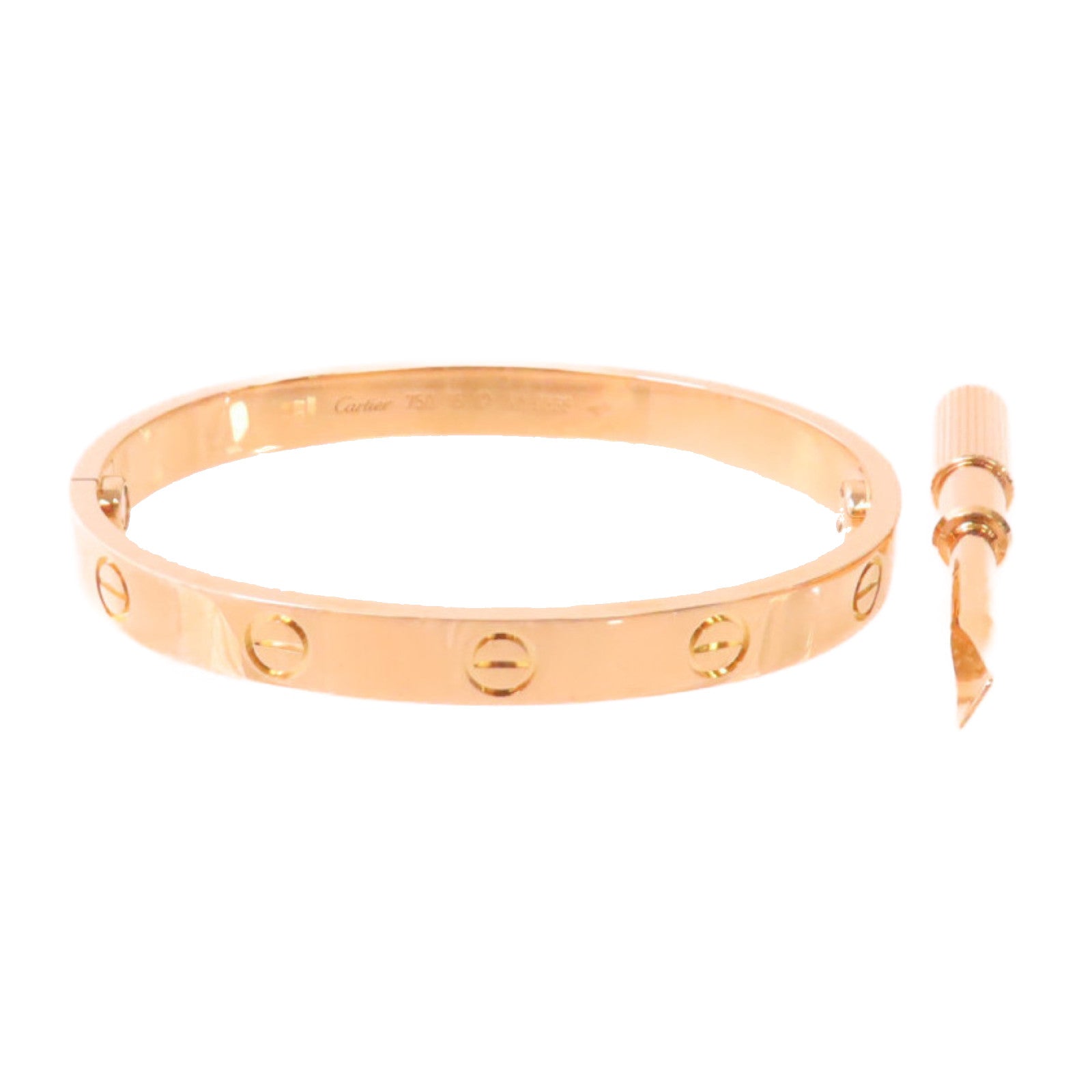 CARTIER 18K黃金Love Bracelet手鐲#16