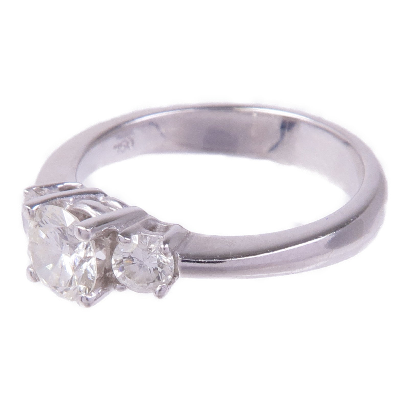 JEWELRY 【激減優惠】18K白金Diamond Ring鑽石戒指US#4.5