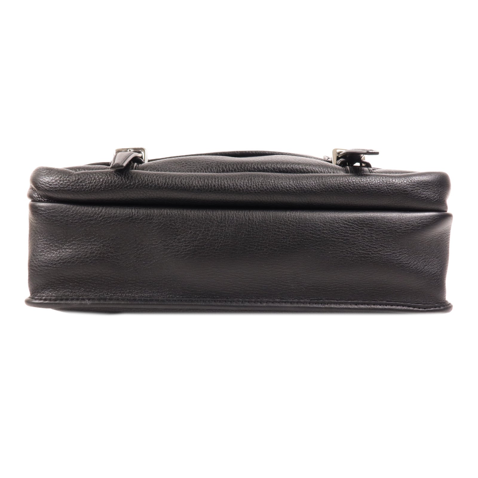 LOEWE 牛皮皮革Shoulder Bag銀扣肩背袋