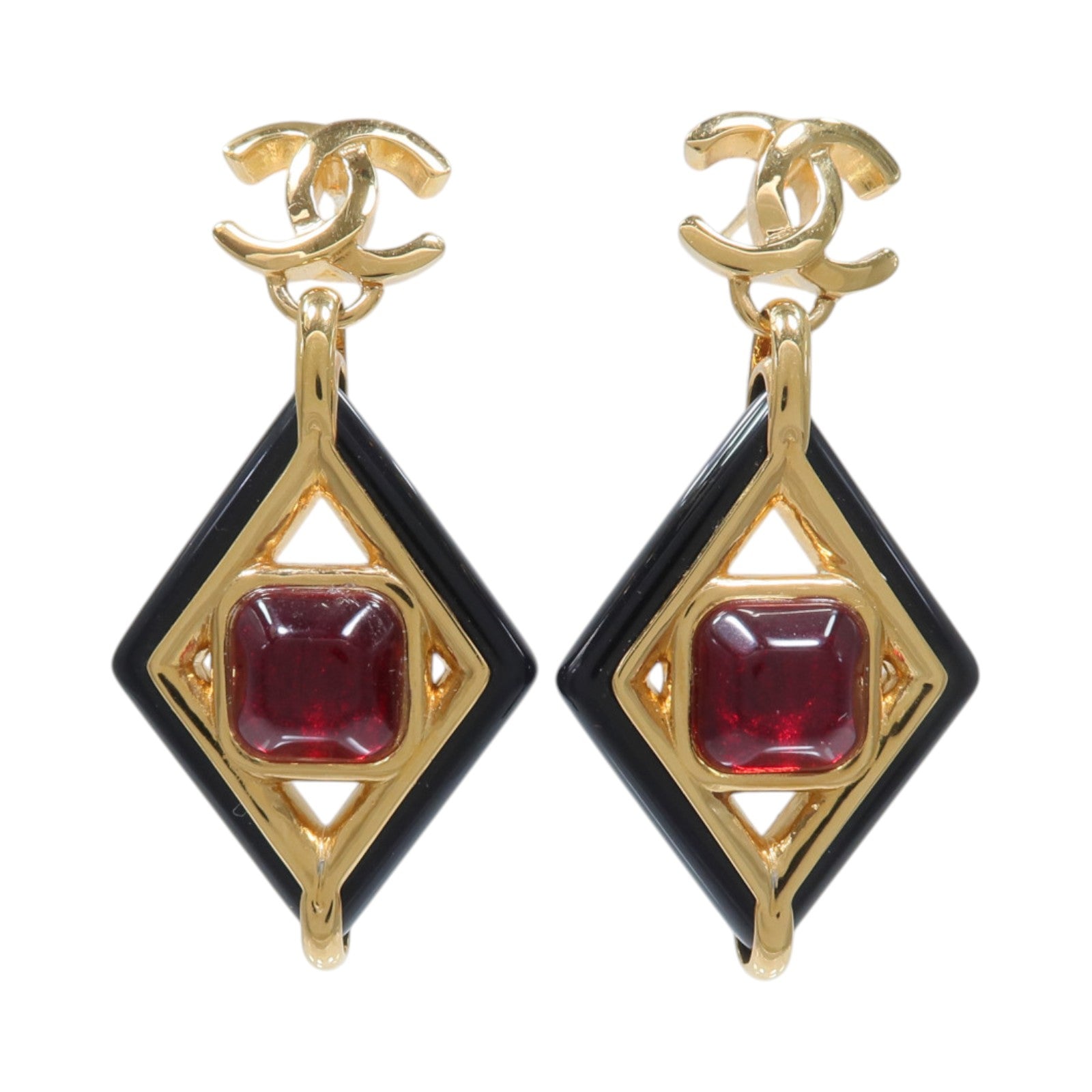 CHANEL PVC/金屬Earrings耳環