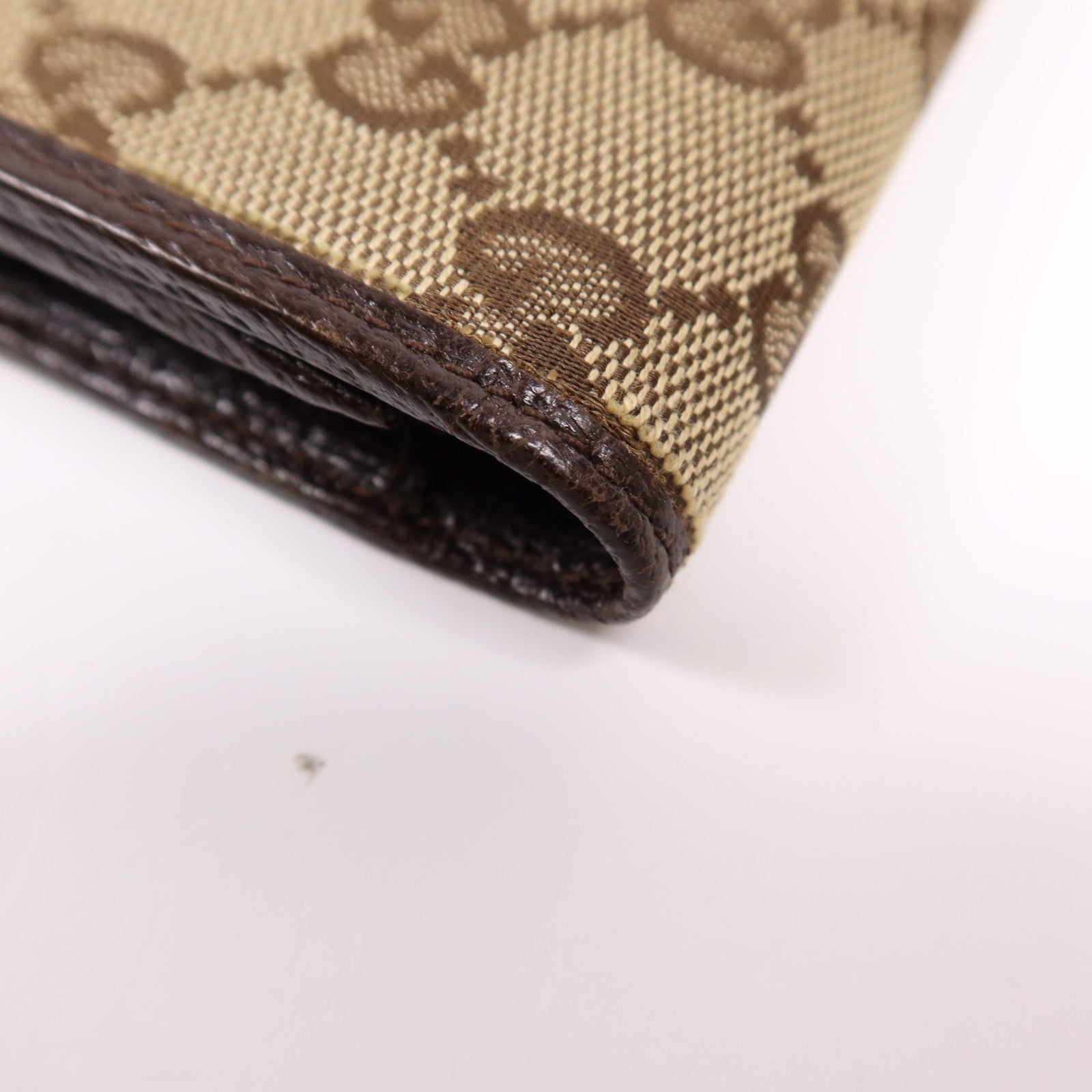 GUCCI 帆布Card Case銀扣卡片套