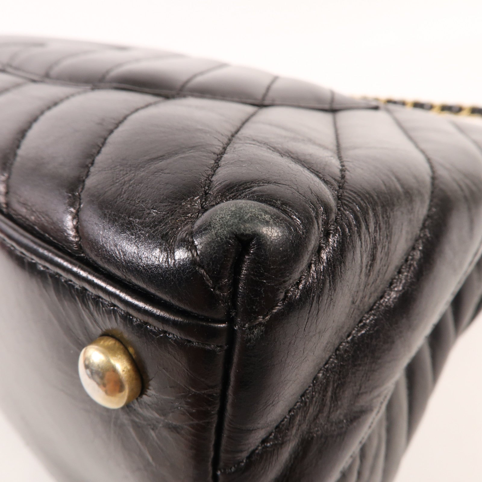 CHANEL 牛皮皮革/蜥蝪皮革Coco Handle金扣手挽肩背兩用袋