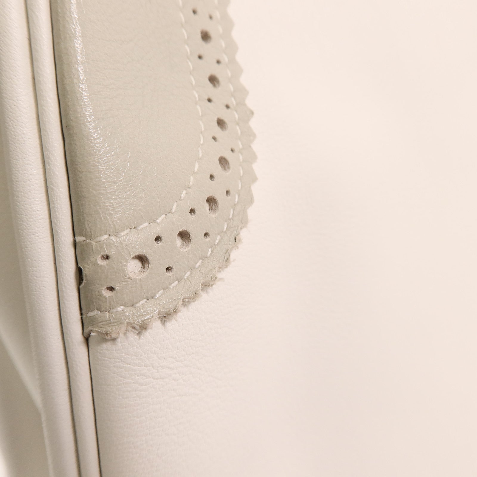 HERMES Swift皮革Ghillies Kelly 35手挽肩背兩用袋Blanc/Gris Perle