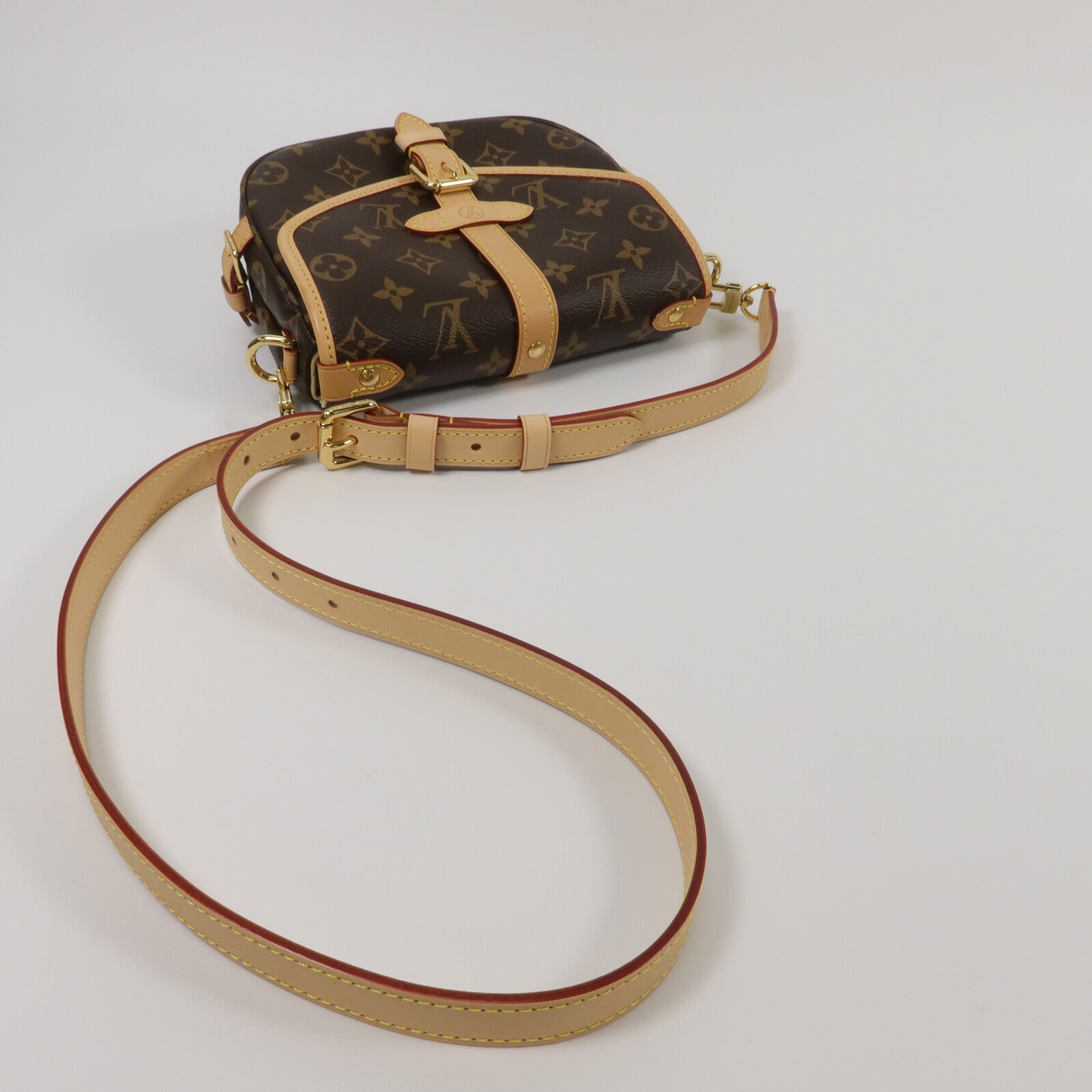 LOUIS VUITTON Monogram Saumur BB手挽肩背兩用袋