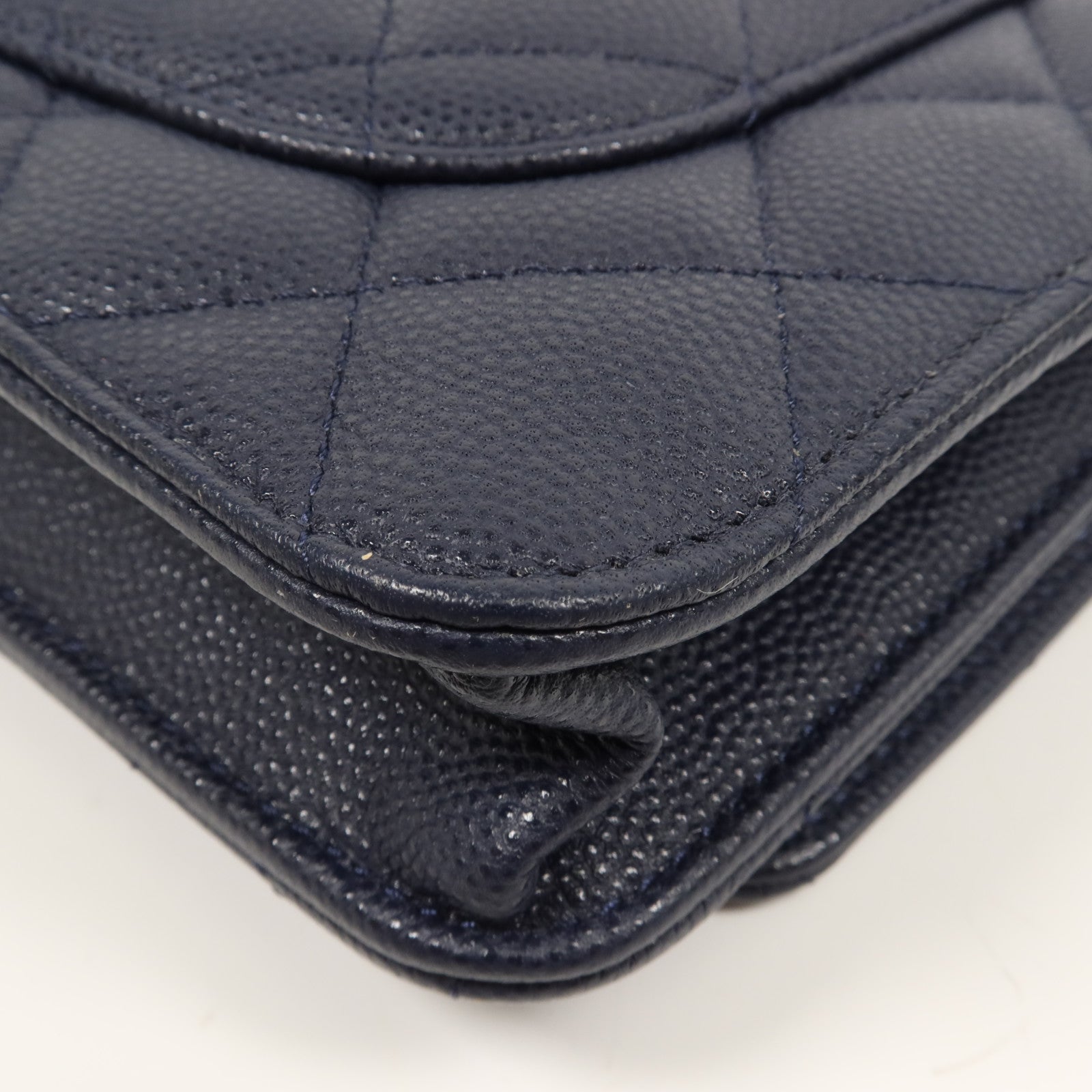 CHANEL 牛皮皮革WOC Wallet On Chain金扣鏈帶肩背袋