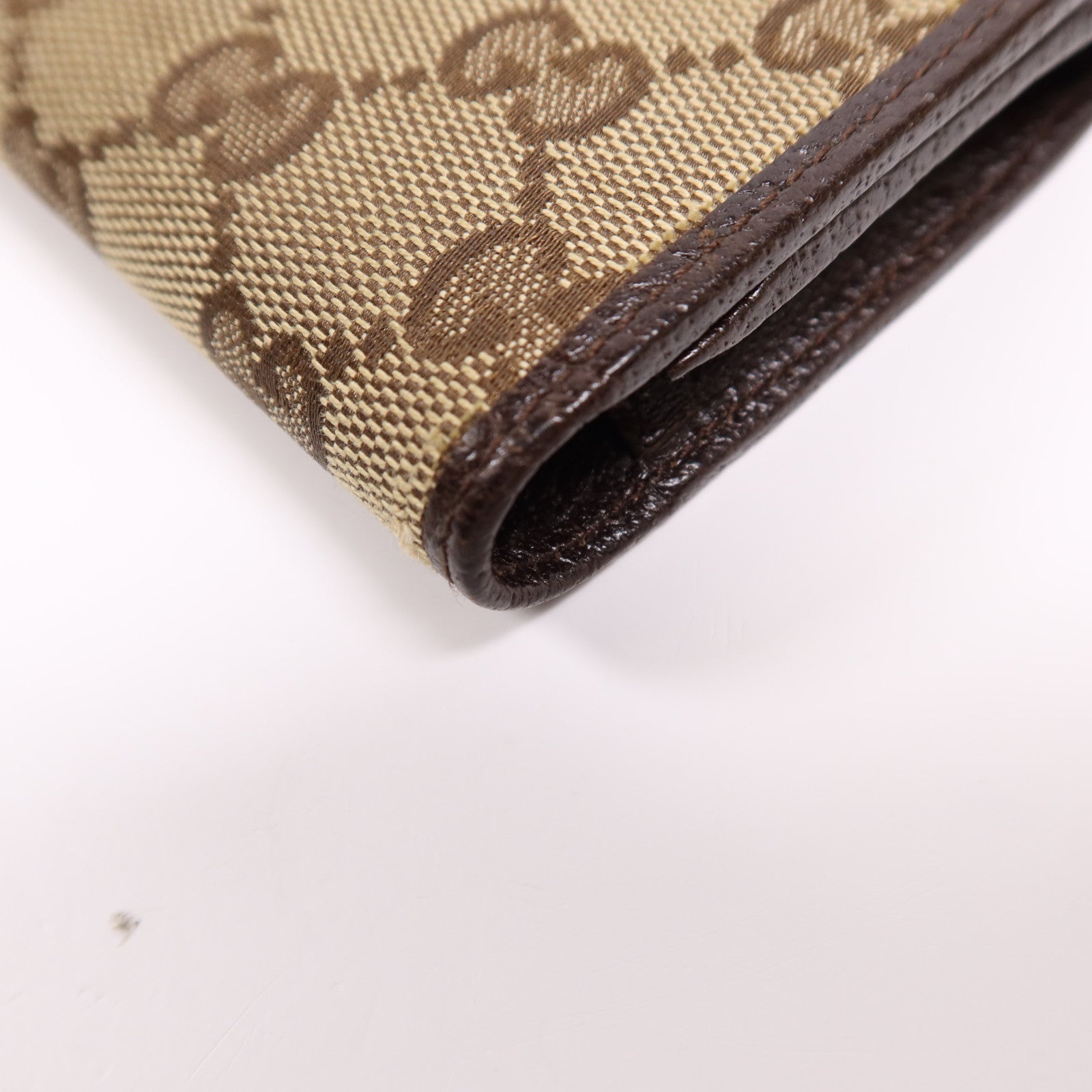 GUCCI 帆布Card Case銀扣卡片套