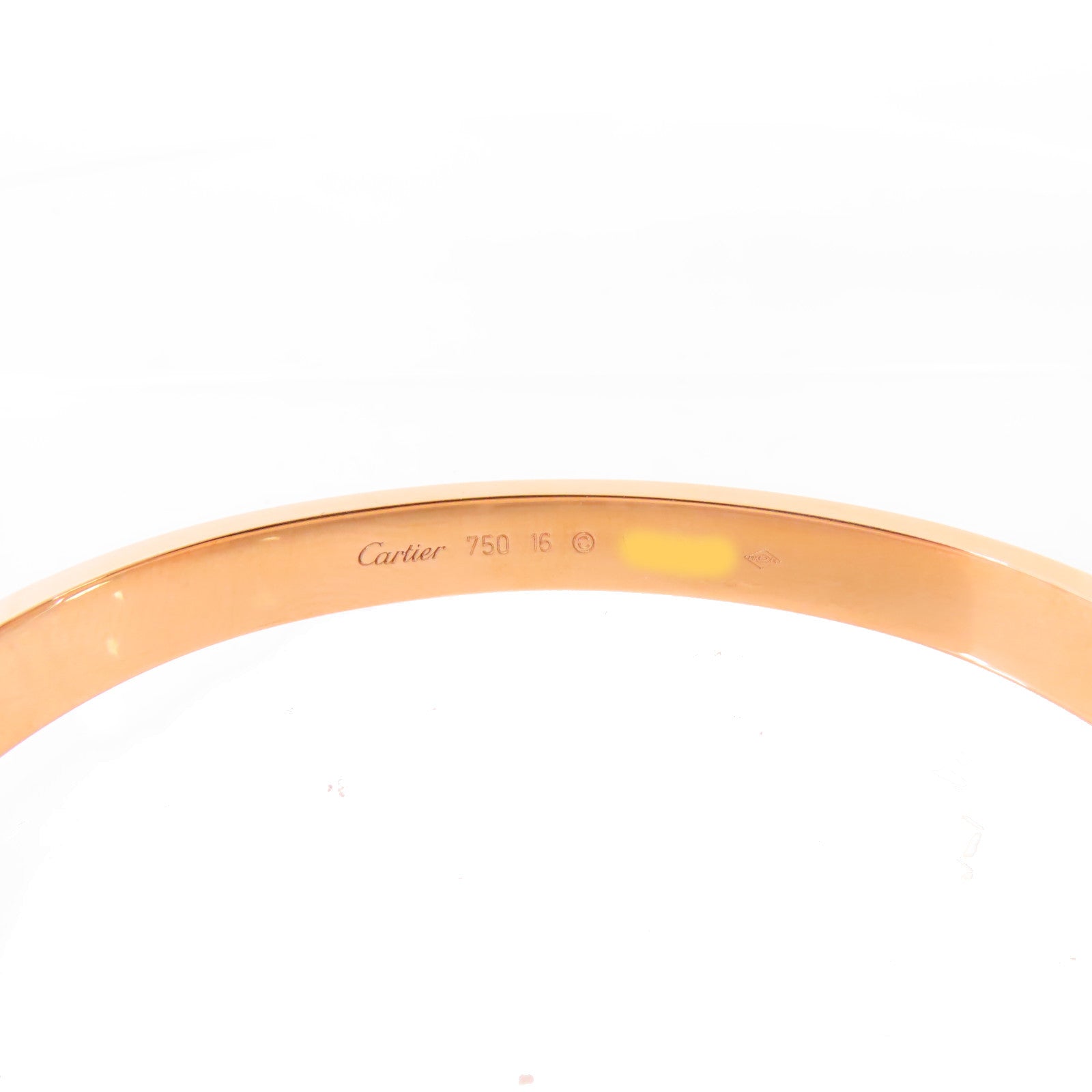 CARTIER 18K黃金Love Bracelet手鐲#16