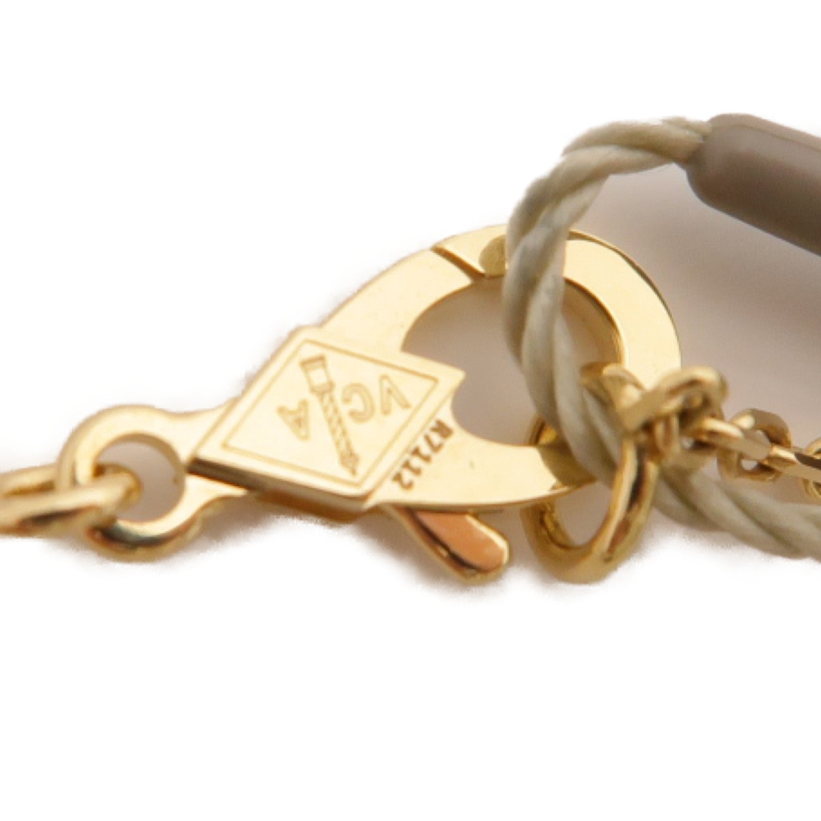 Van Cleef & Arpels 18K黃金/珍珠貝母Vintage Alhambra Necklace項鍊白色/金色
