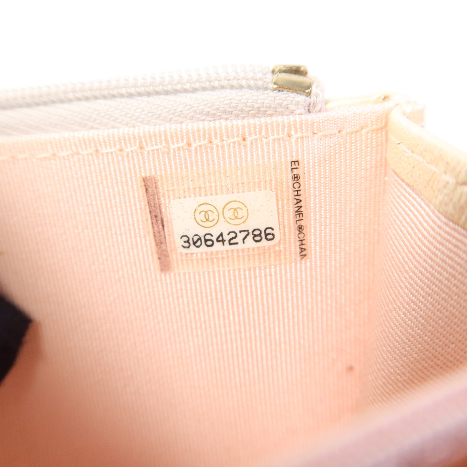 CHANEL 牛皮皮革Mini WOC Wallet On Chain金扣鏈帶肩背袋