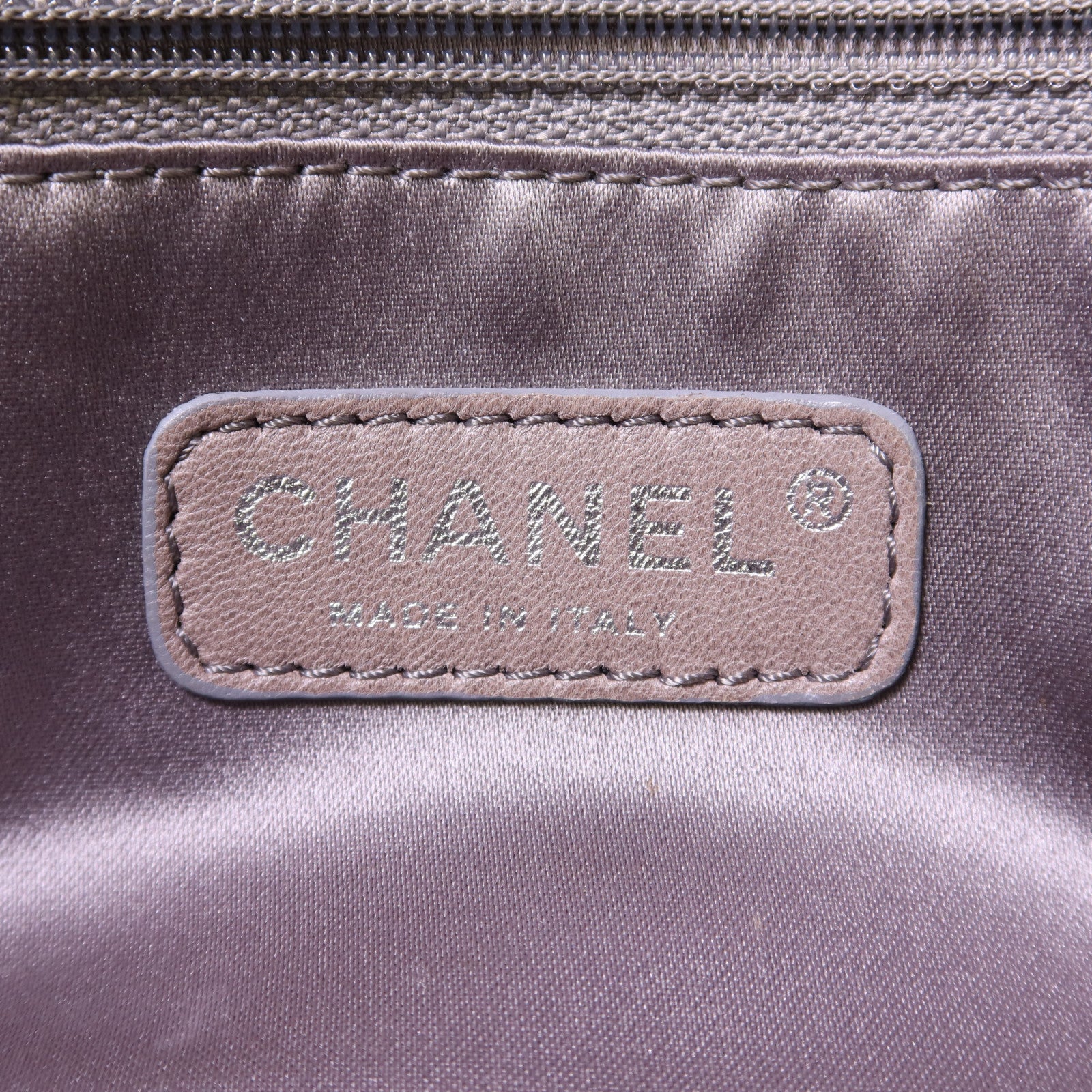 CHANEL 布料Shoulder Bag銀扣肩背袋