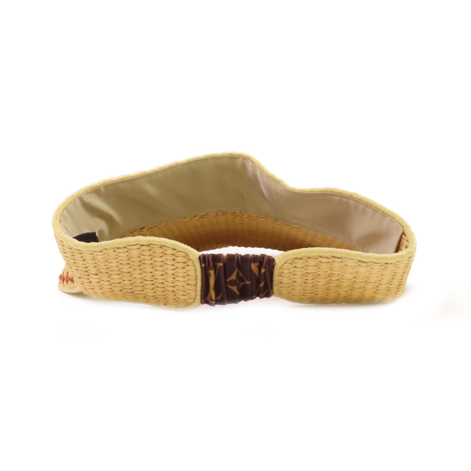LOUIS VUITTON 【激減優惠】Raffia Sun Visor Hat遮陽帽子杏色