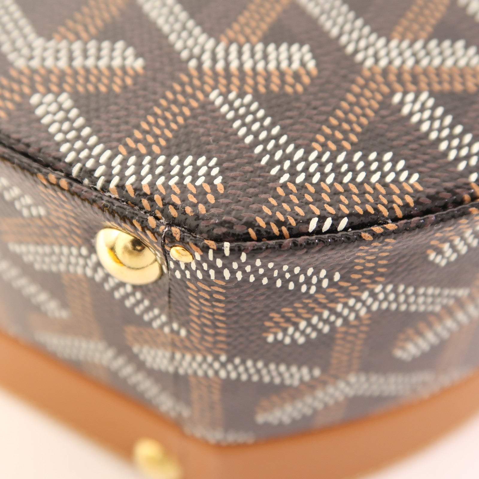GOYARD 塗層帆布Sac Boite Chapeau Hatbox金扣手挽肩背兩用袋
