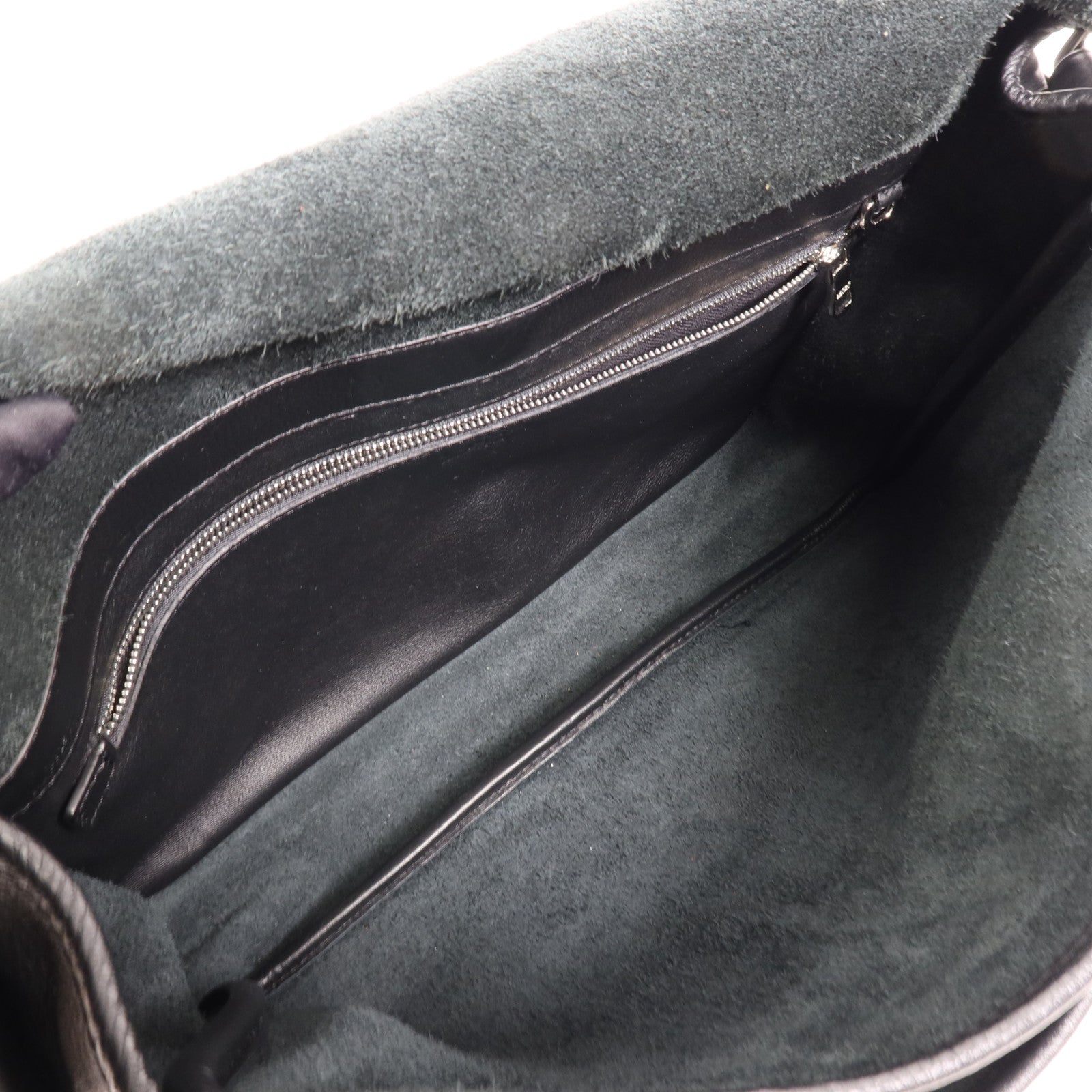 LOEWE 牛皮皮革Shoulder Bag銀扣肩背袋