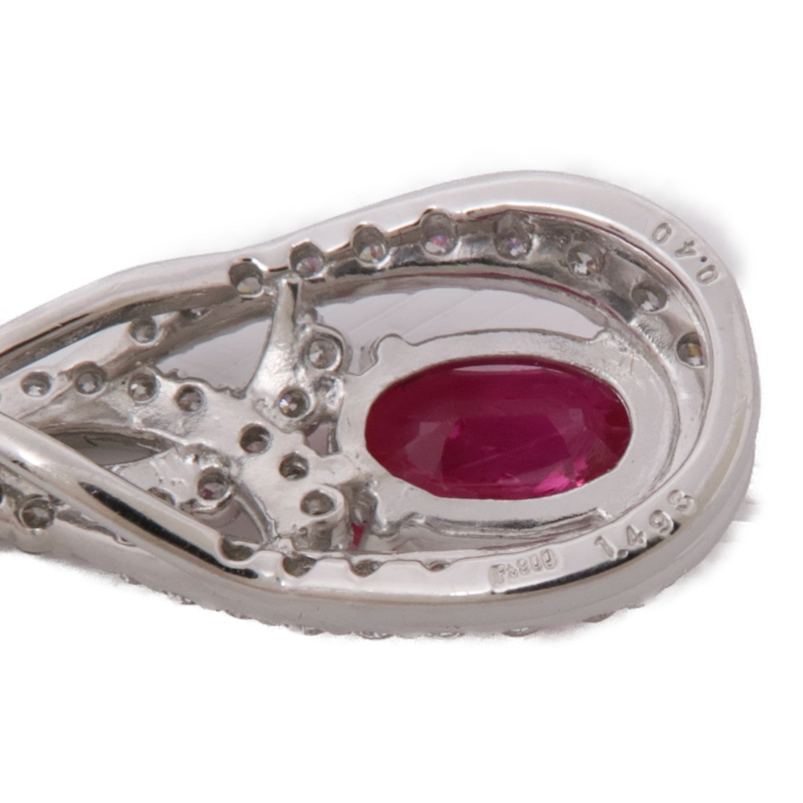 JEWELRY PT900鉑金/PT850鉑金Ruby Diamond Necklace紅寶石/鑽石項鍊