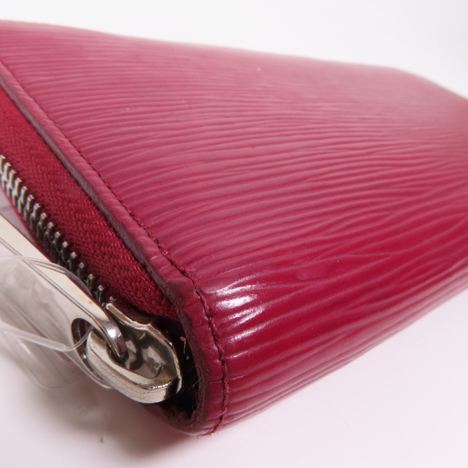 LOUIS VUITTON Epi Zippy銀扣長錢包