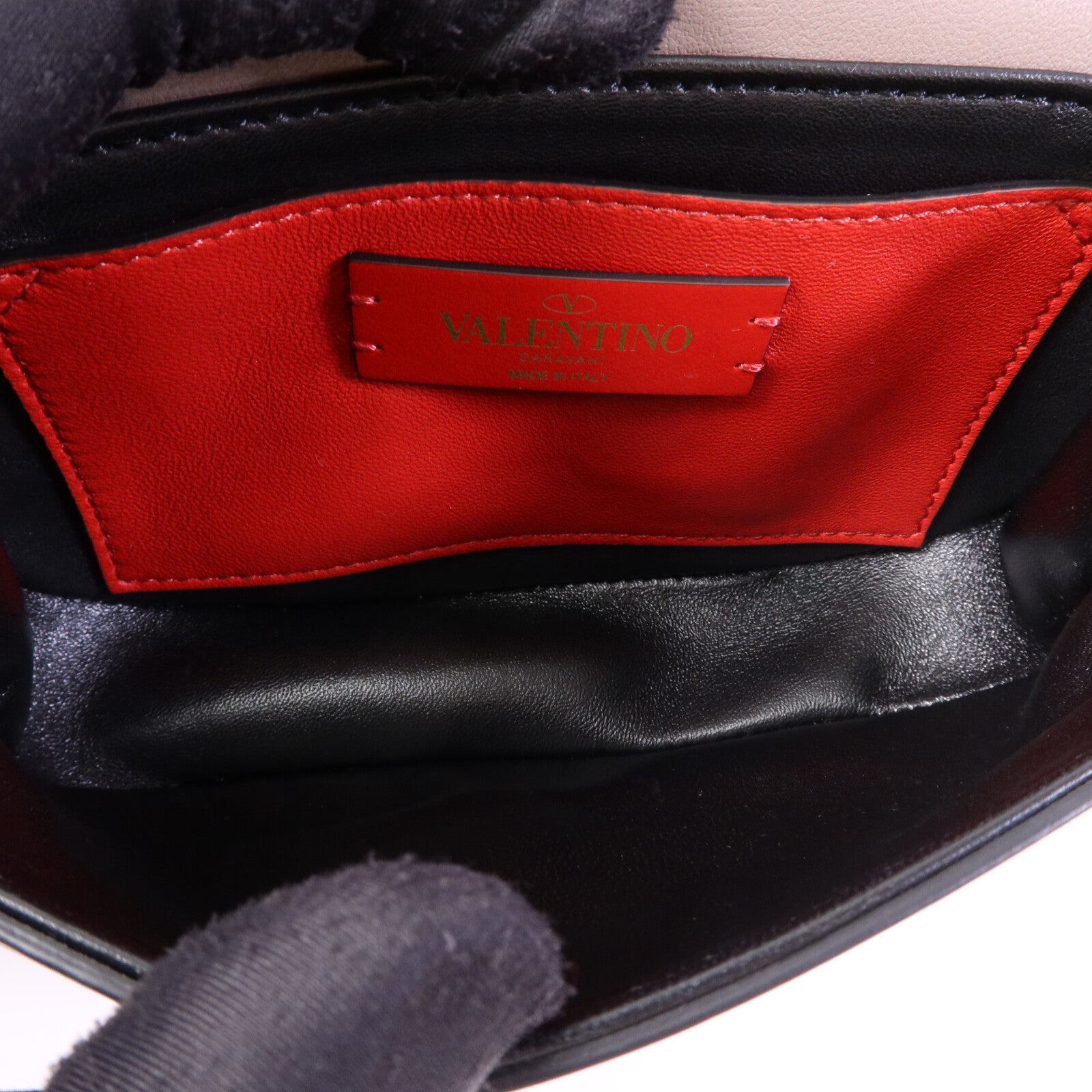 Valentino 牛皮皮革VLogo SuperVee金扣肩背袋