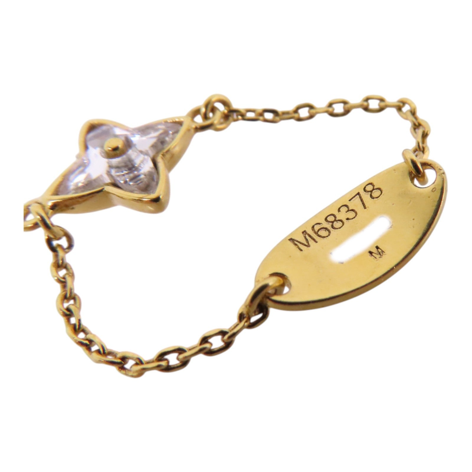 LOUIS VUITTON 金屬/水鑽Burg/Blooming/Strass Ring戒指US#7.5/US#9